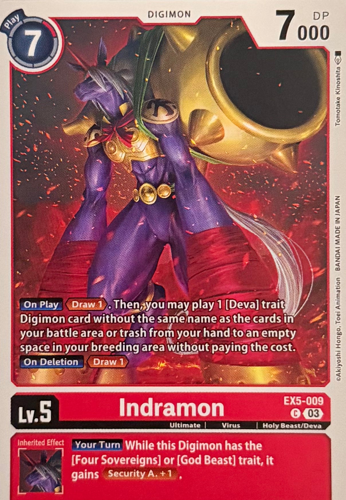 Digimon Tcg Indramon EX5-009