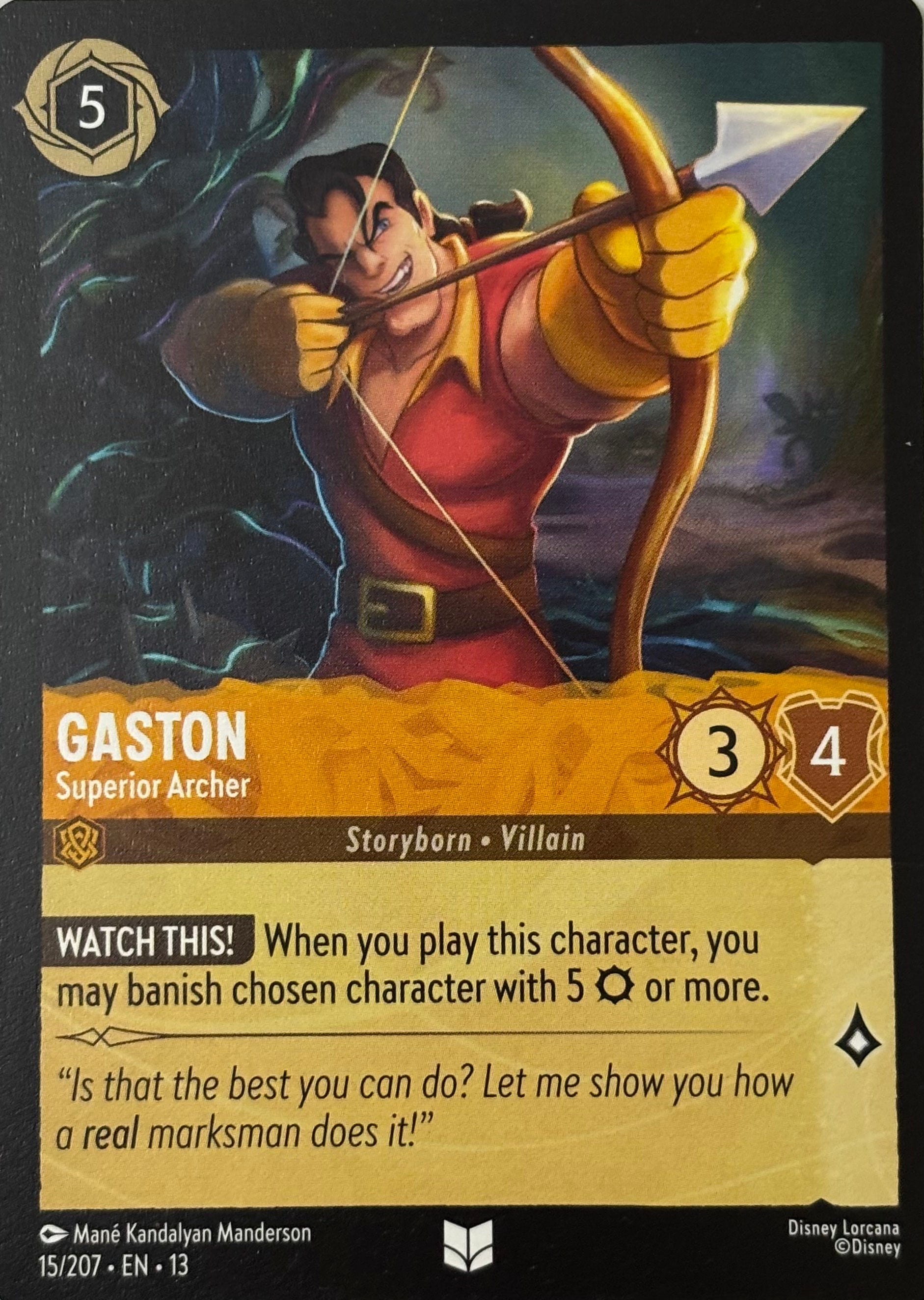 Disney Lorcana Gaston 15/207
