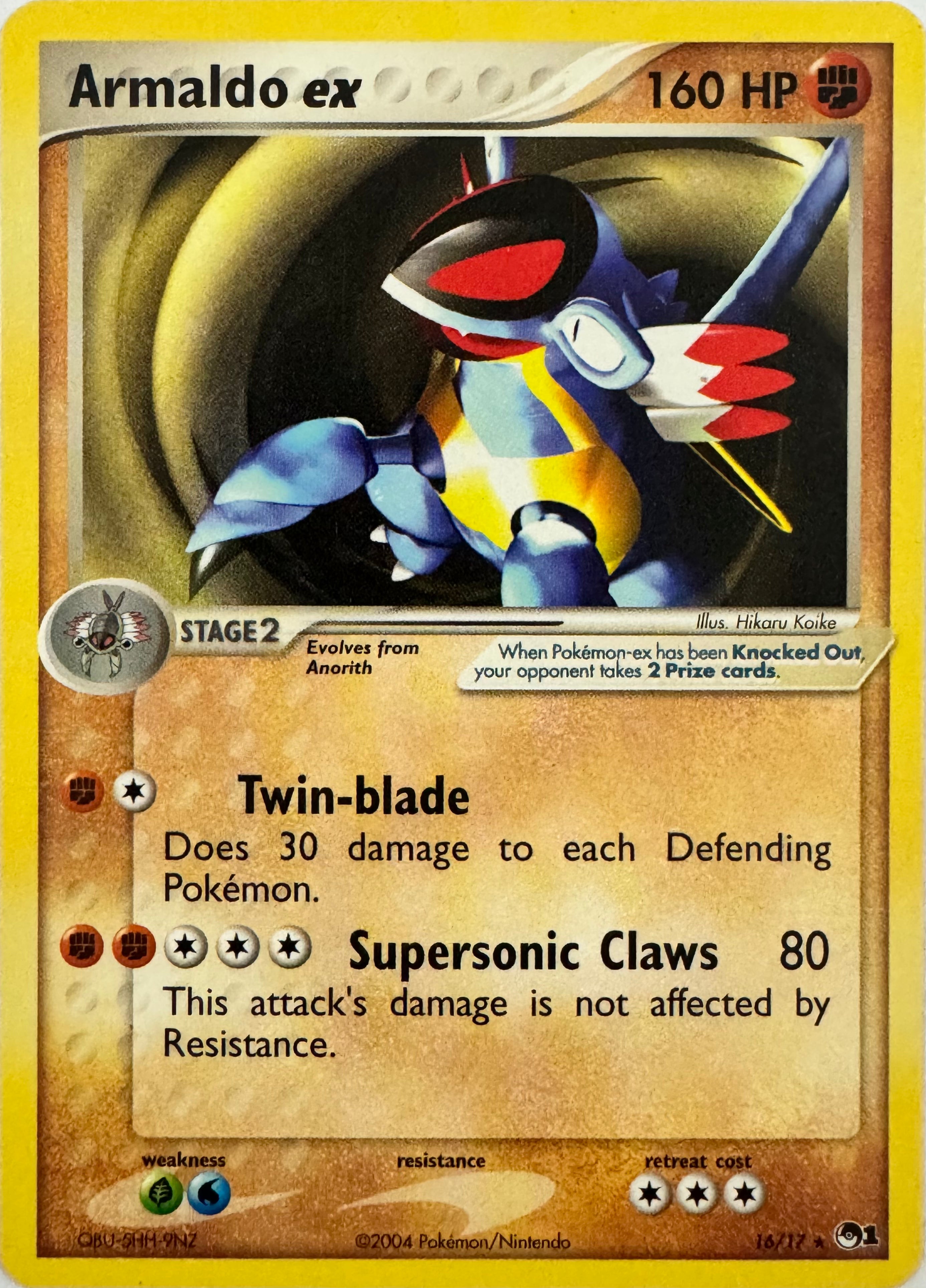 Pokemon Tcg Armaldo Ex 16/17