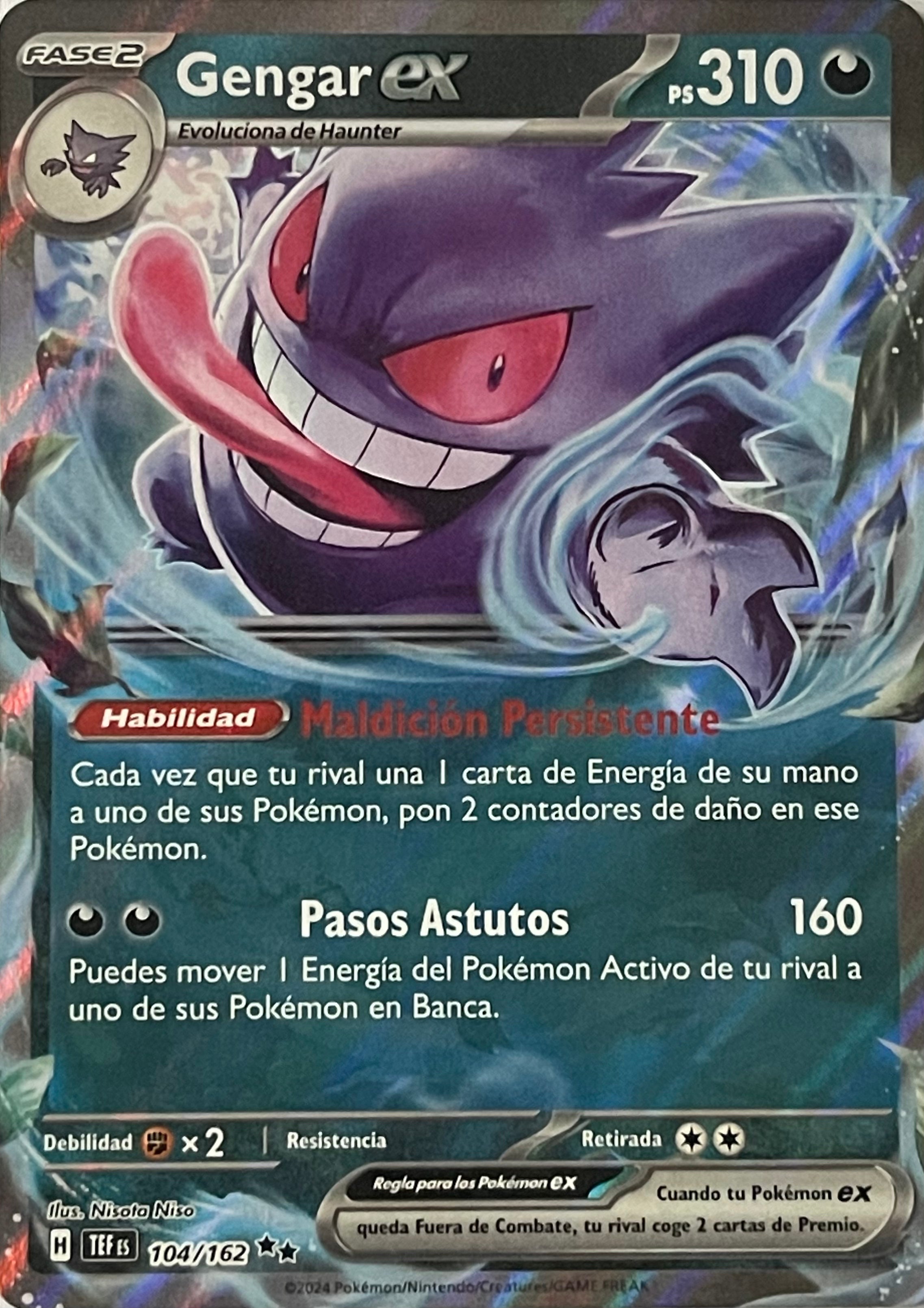 Pokemon Tcg Gengar Ex 104/162 (Español) Ultra Rare