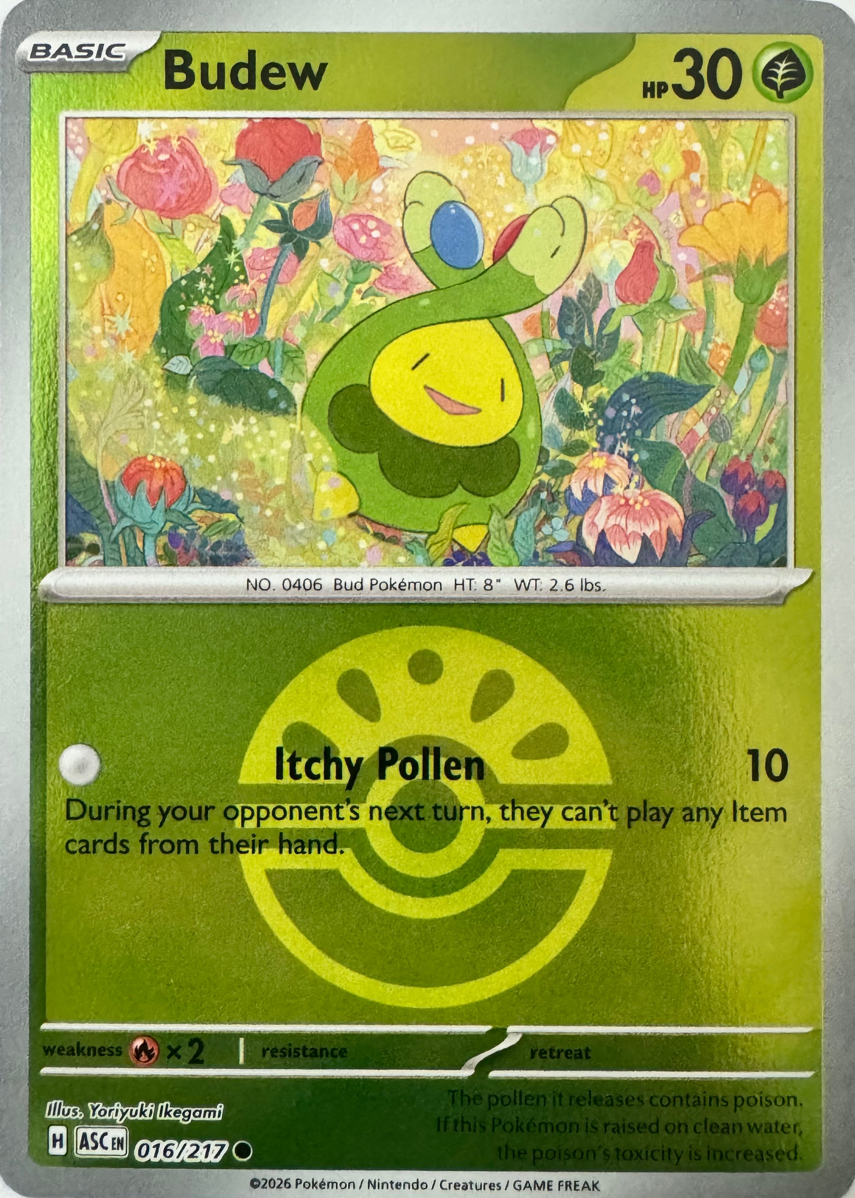 Pokemon Tcg Budew 016/217 (Friend Ball)