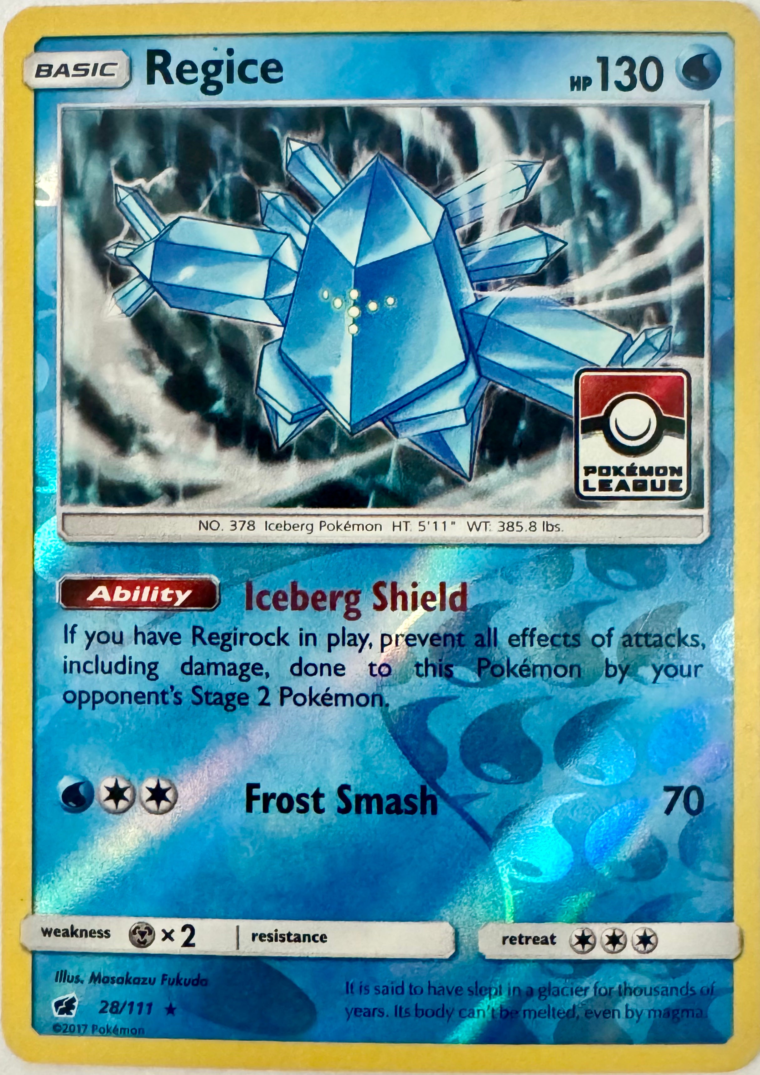 Pokemon Tcg Regice 28/111 Holo (league)