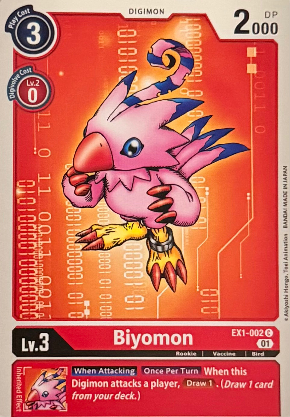 Digimon Tcg Biyomon EX1-002