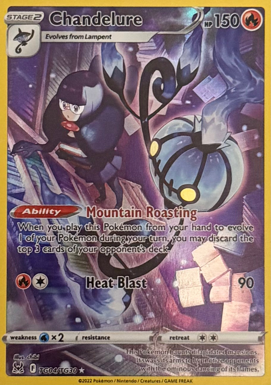 Pokemon Tcg Chandelure TG04/TG30