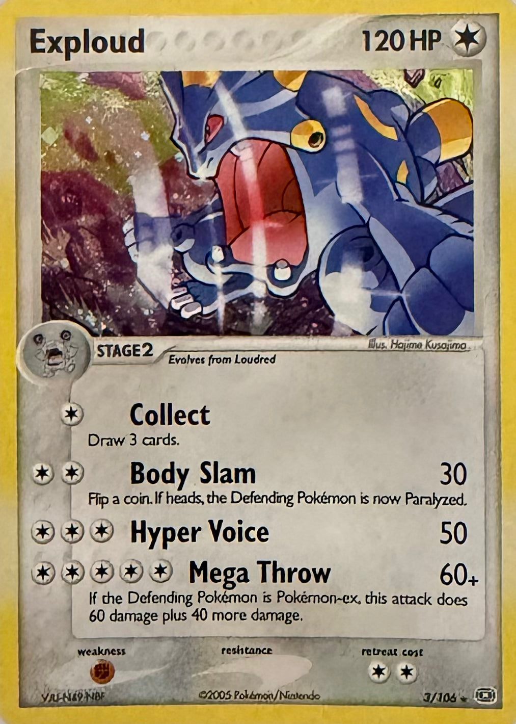 Pokemon Tcg Exploud 3/106