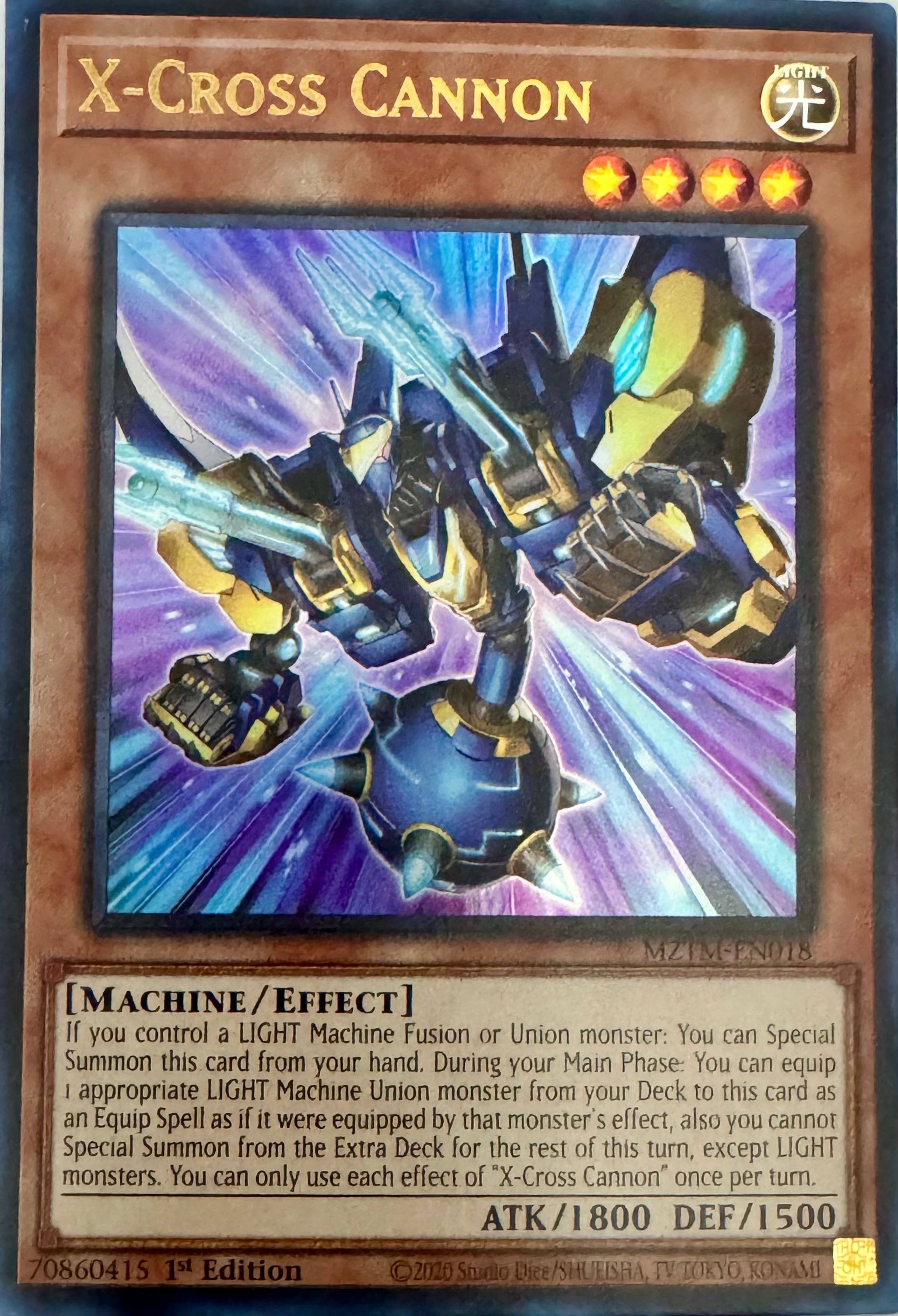 Yugioh! X-cross Cannon Mztm-en018 Ultra Rare 1st Edition