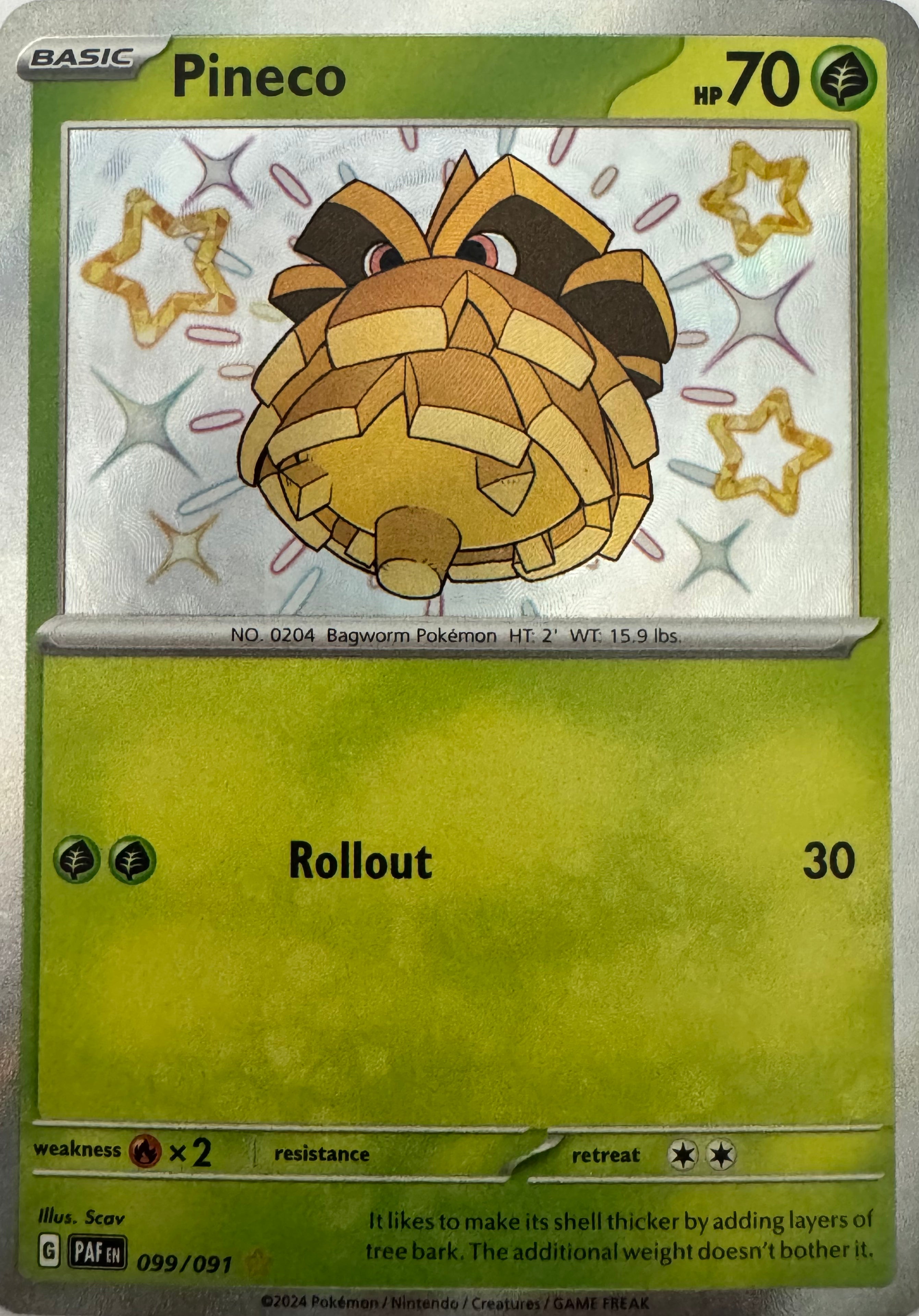 Pokemon Tcg Pineco 099/091 Shiny