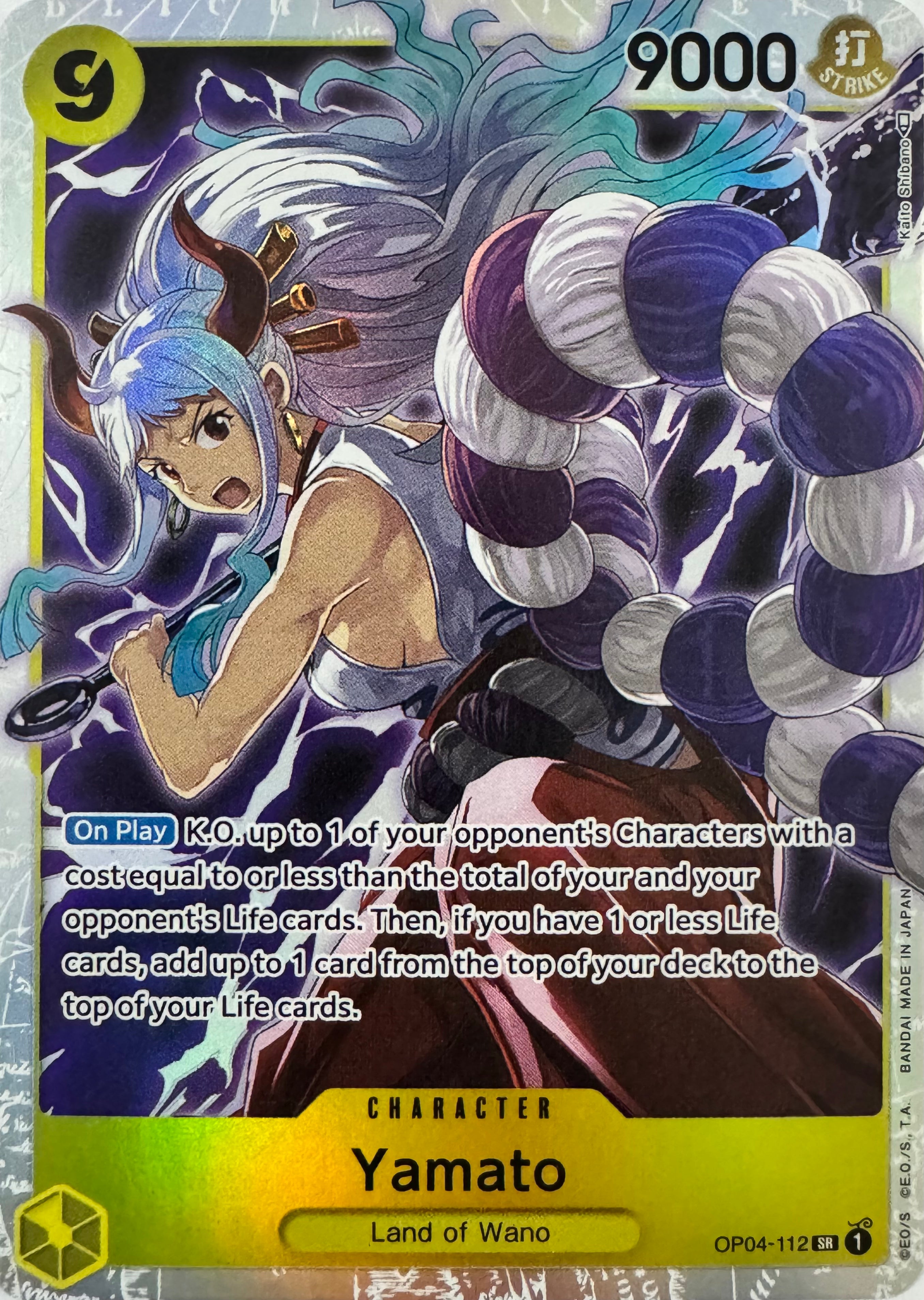 One Piece Tcg Yamato Op04-112 Foil