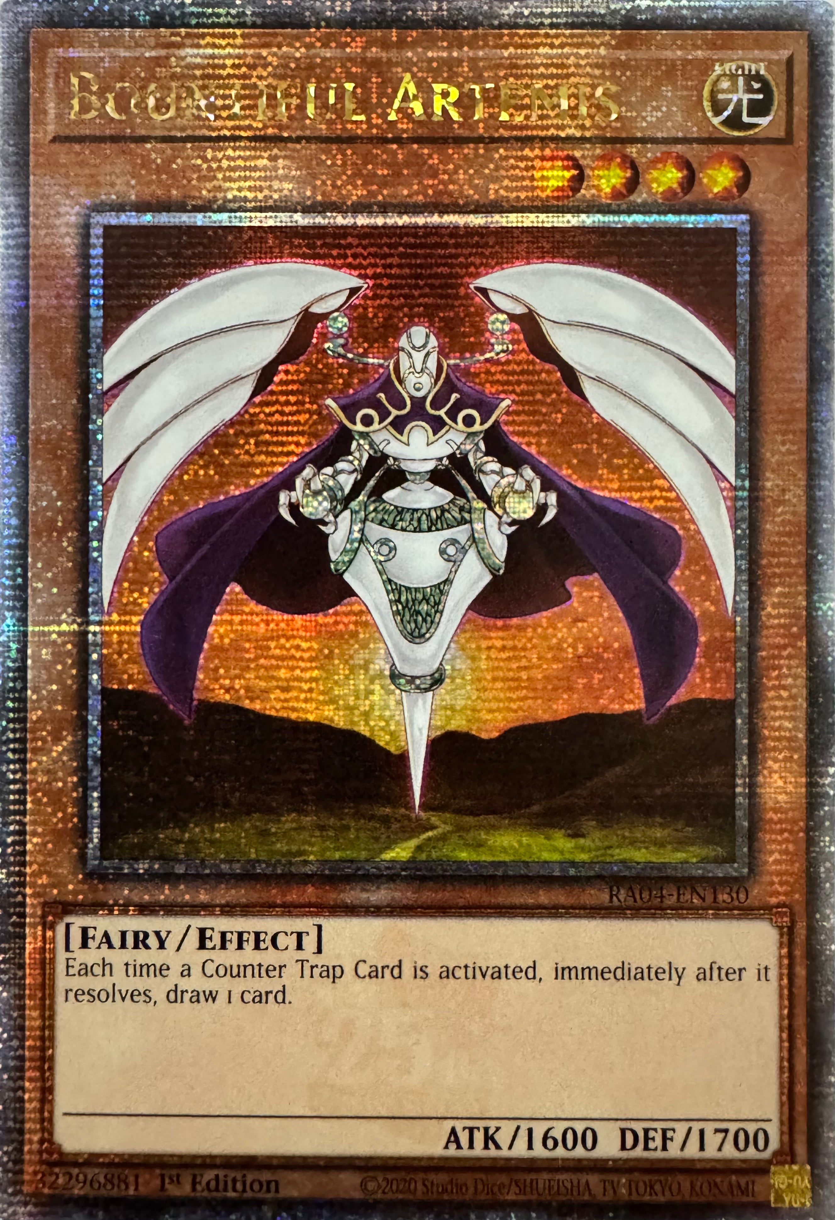 Yugioh! Bountiful Artemis Ra04-en130 1st Edition Quarter