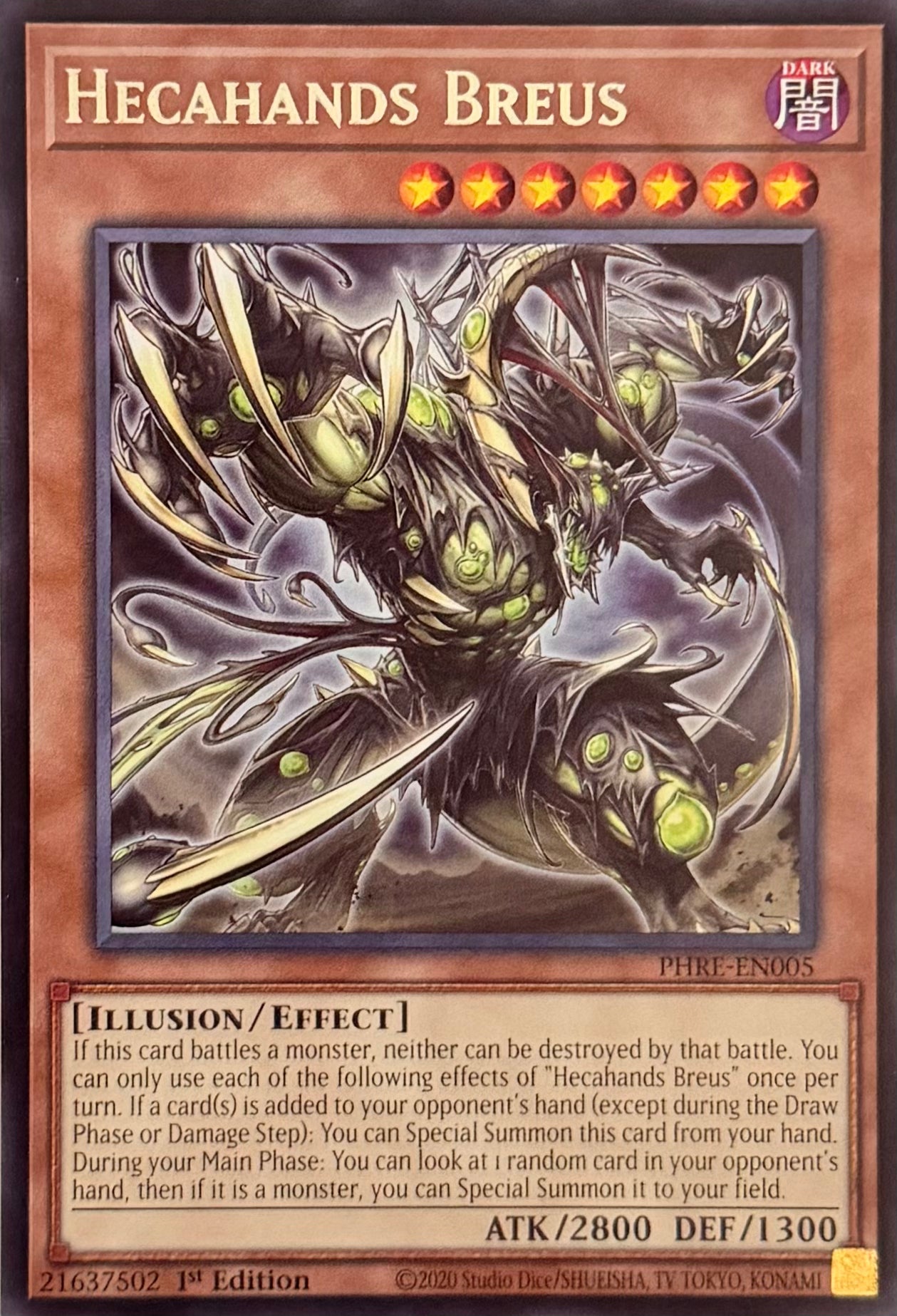 Yugioh! Hecahands Breus PHRE-EN005
