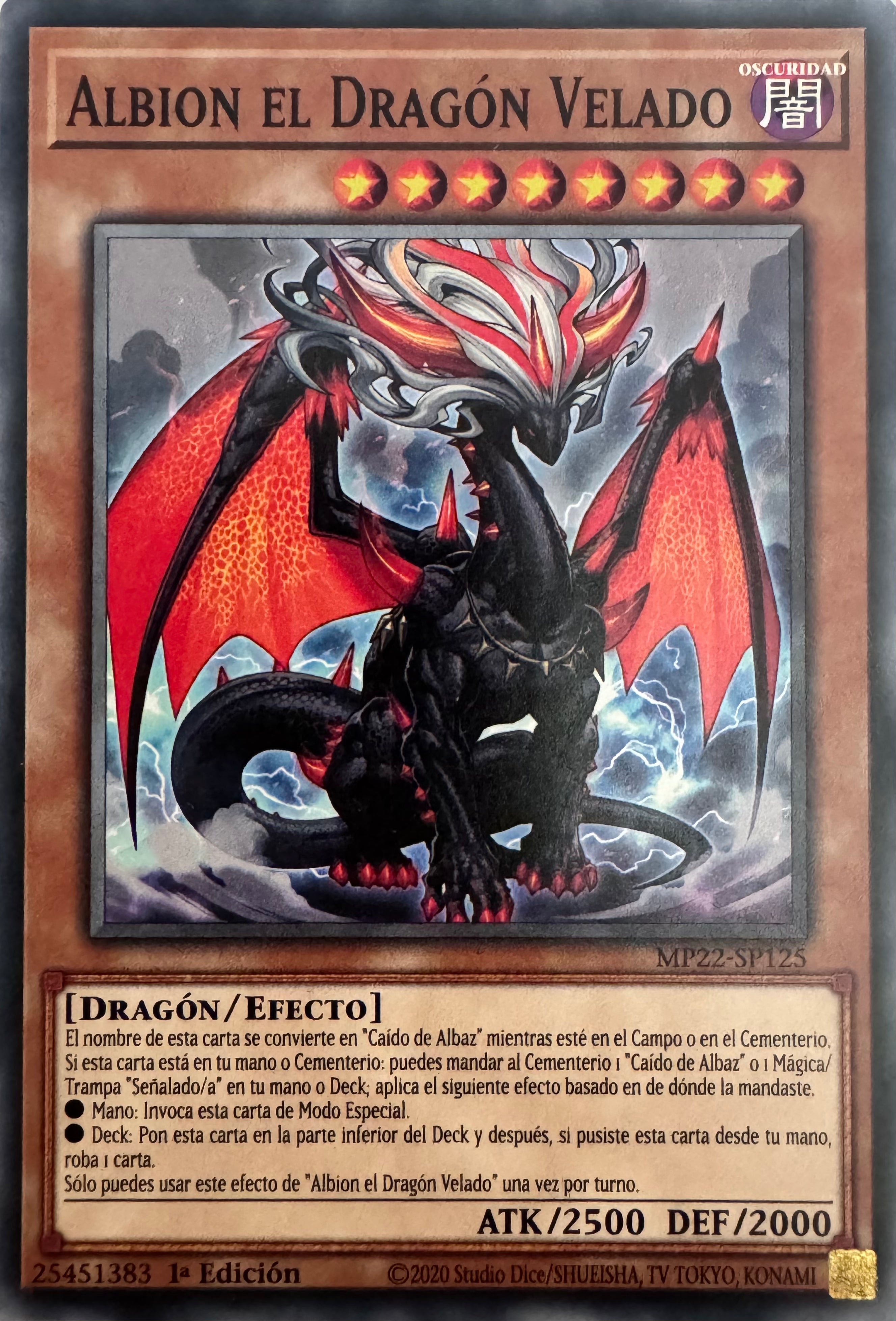 Yugioh! Albion El Dragon Velado Mp22-sp125 1a Edición