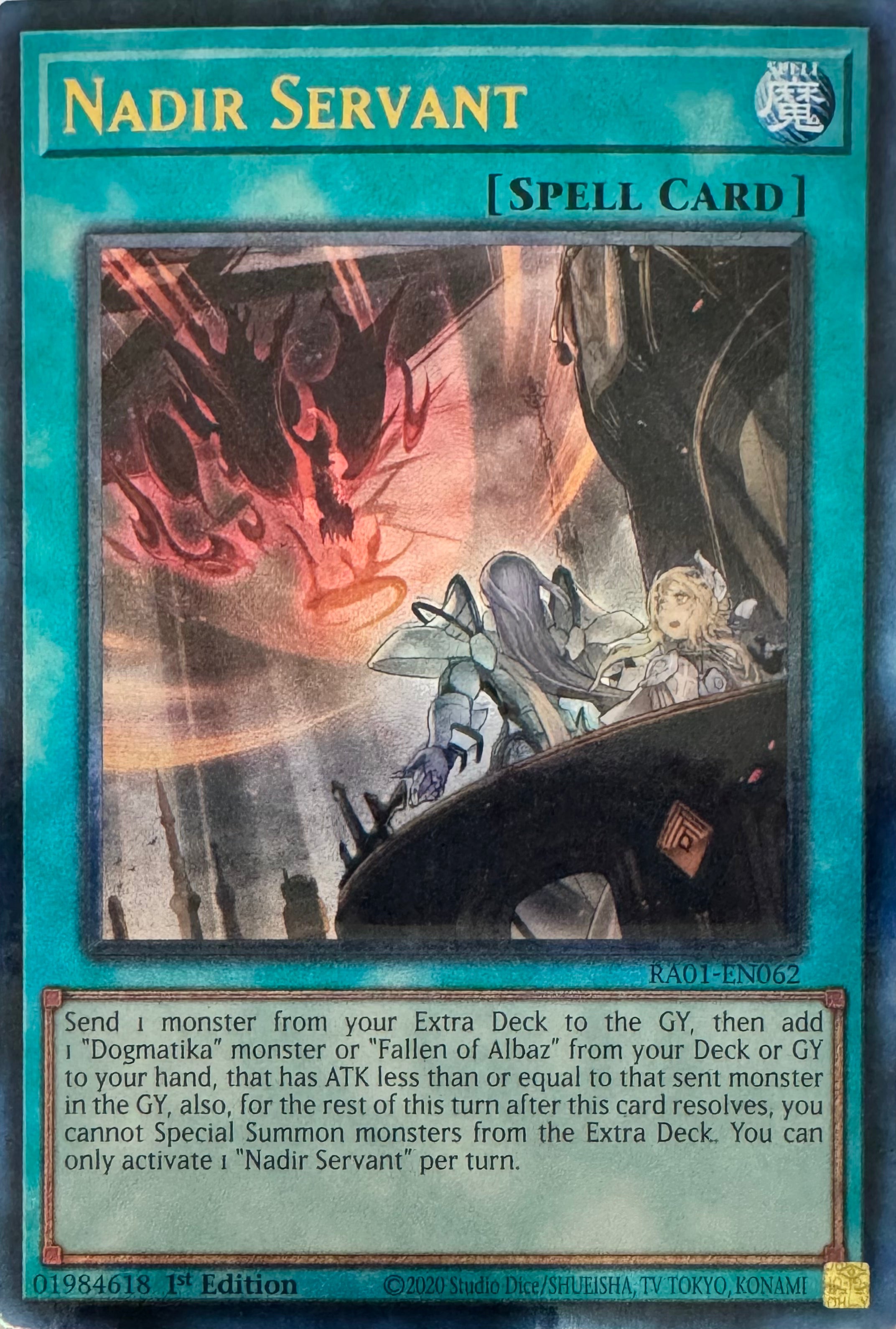 Yugioh! Nadir Servant Ra01-en062 1st Edition Ultimate