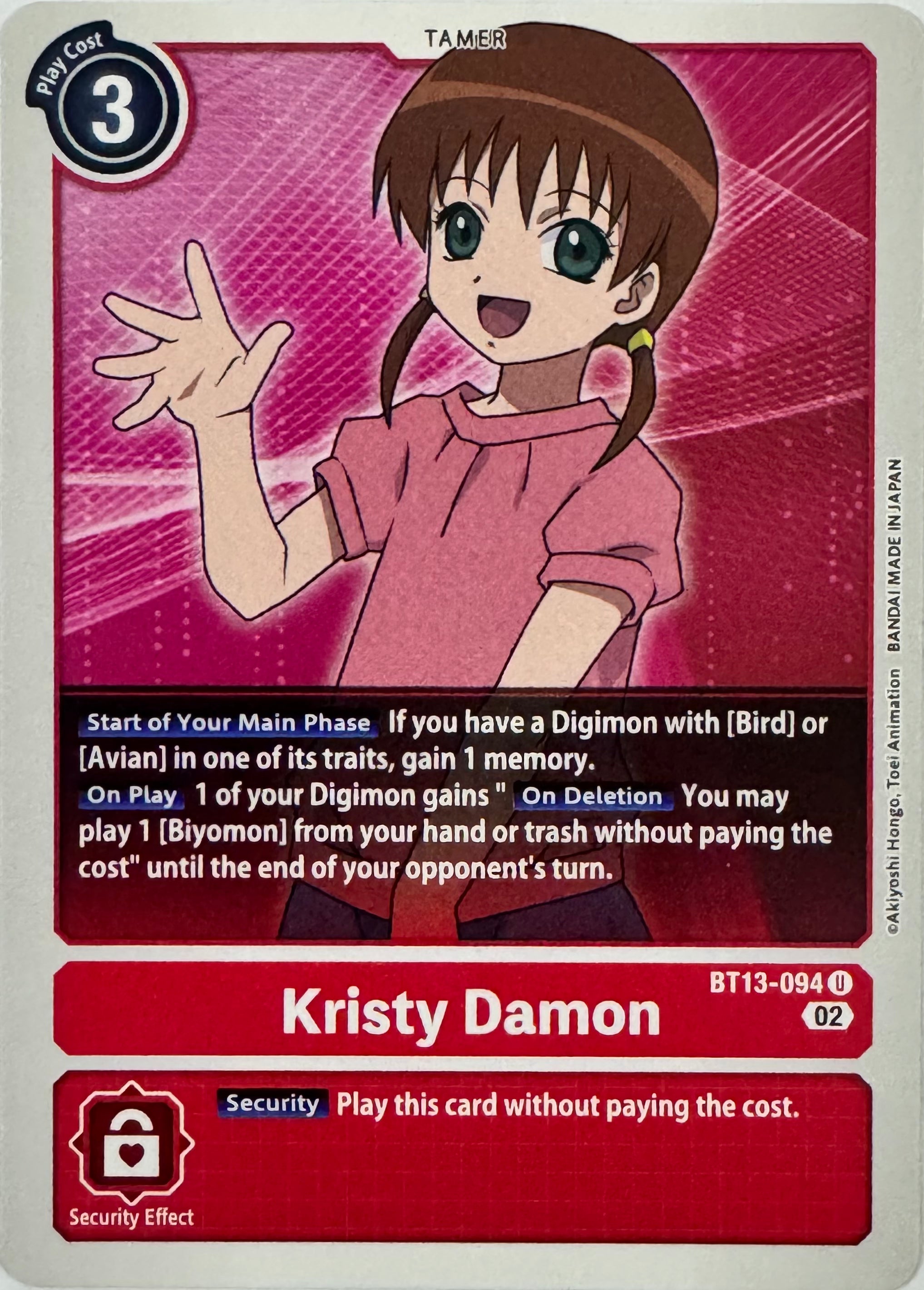 Digimon Tcg Kristy Damon Bt13-094