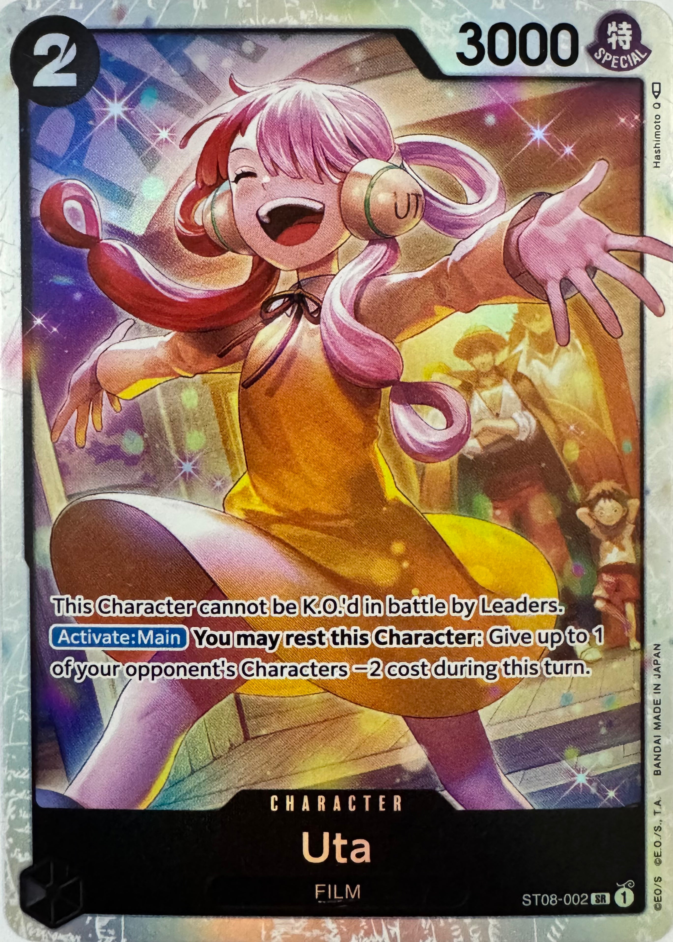 One Piece Tcg Uta St08-002 Foil