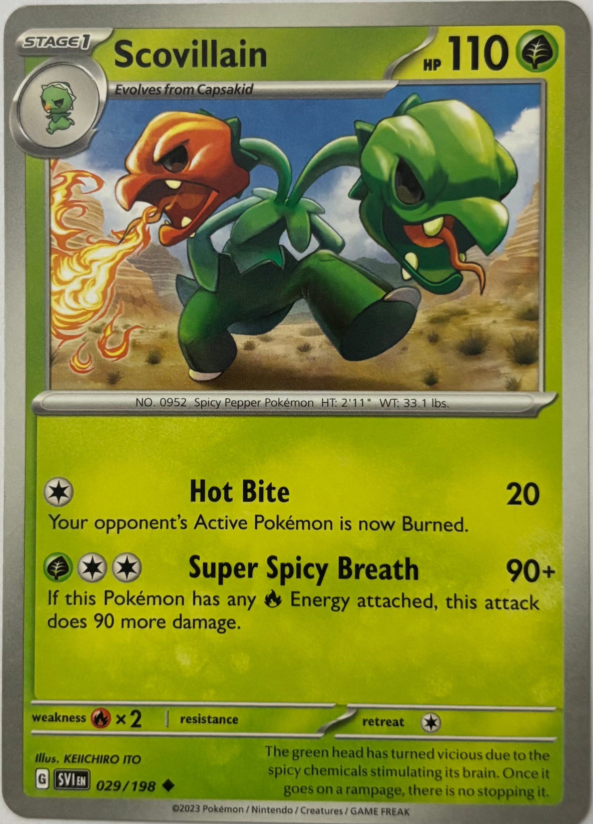 Pokemon Tcg Scovillain 029/198