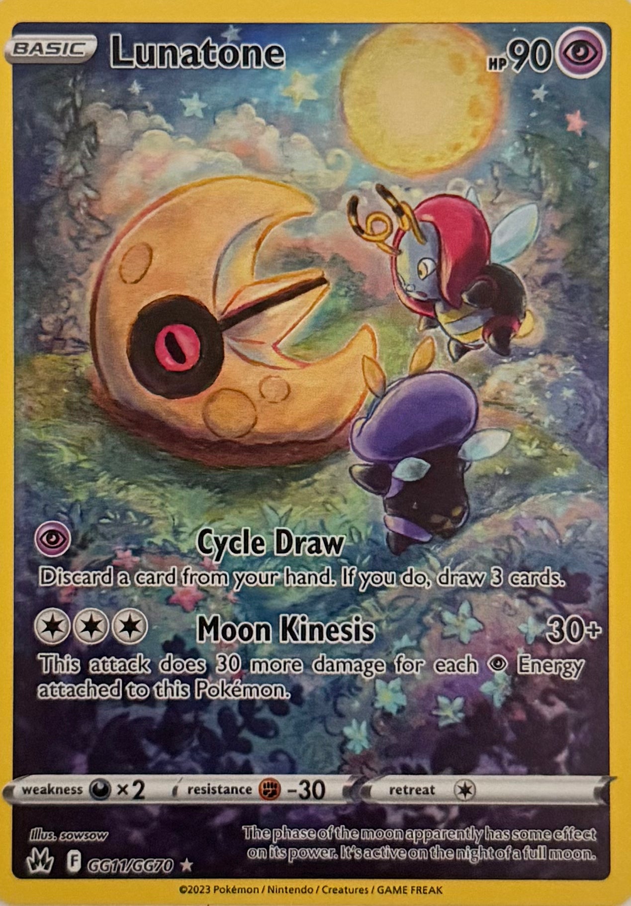Pokemon Tcg Lunatone GG11/GG70