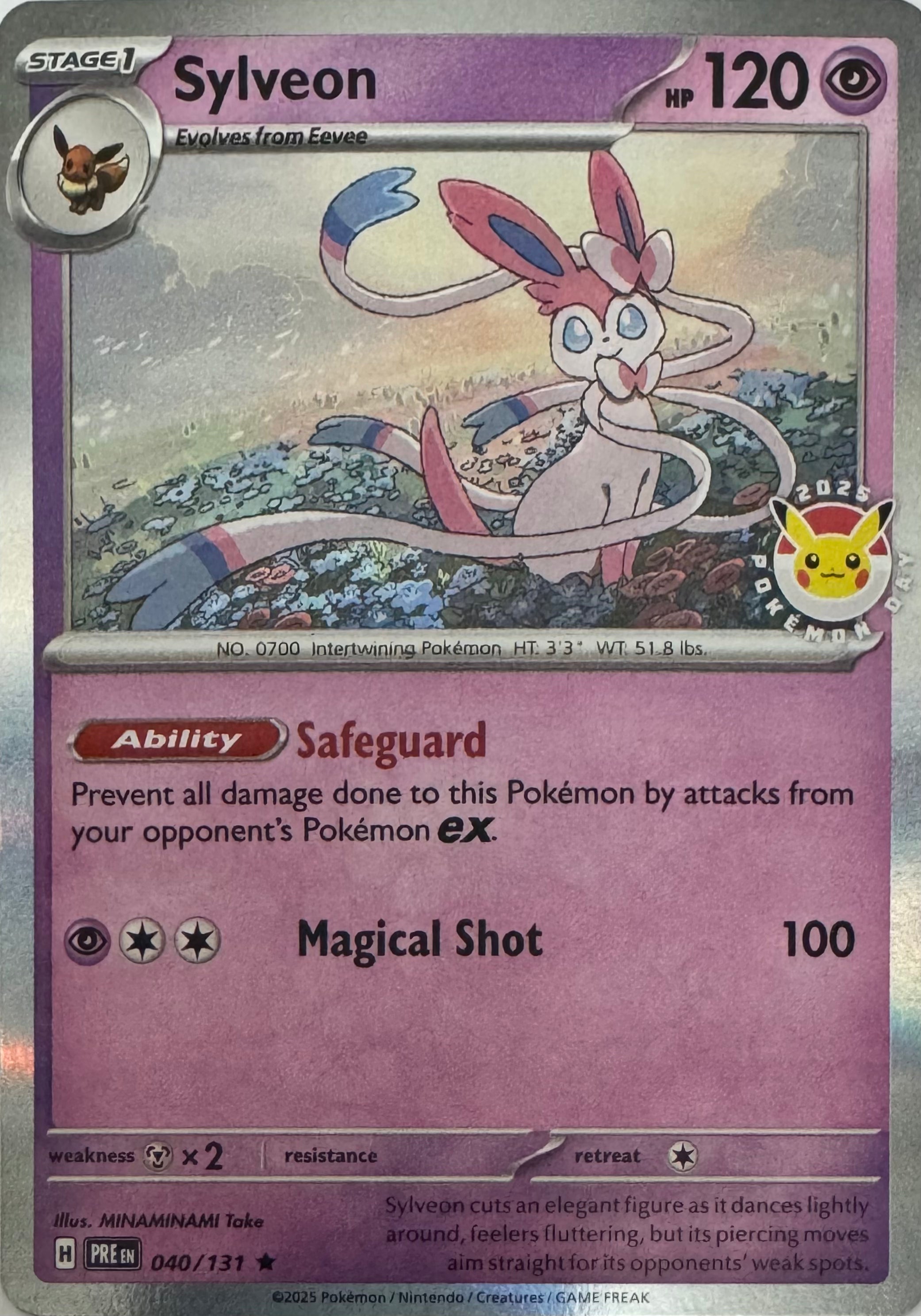 Pokemon Tcg Sylveon 040/131 Holo (Pokemon Day)