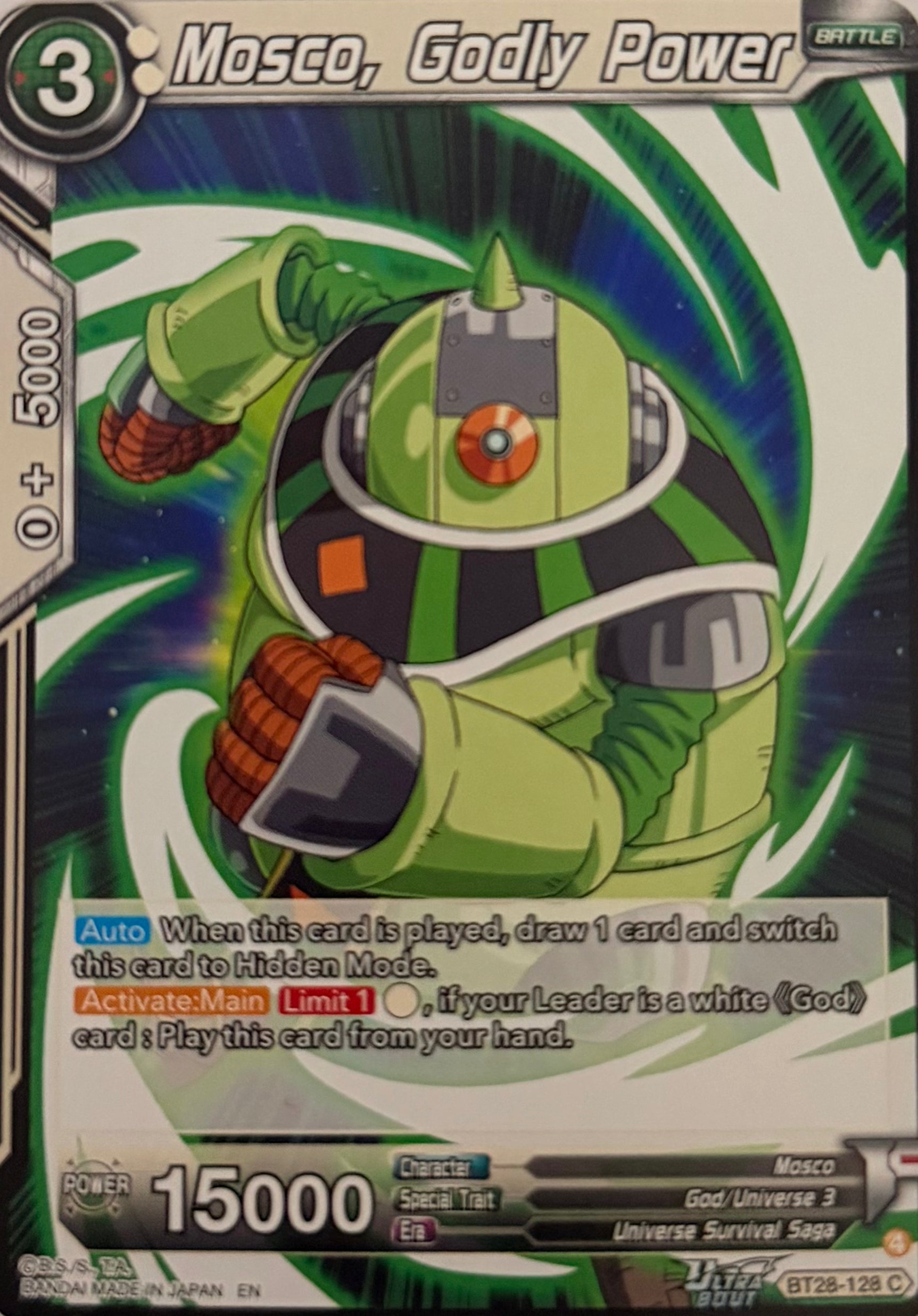 Dragon Ball Tcg Mosco, Godly Power BT28-128