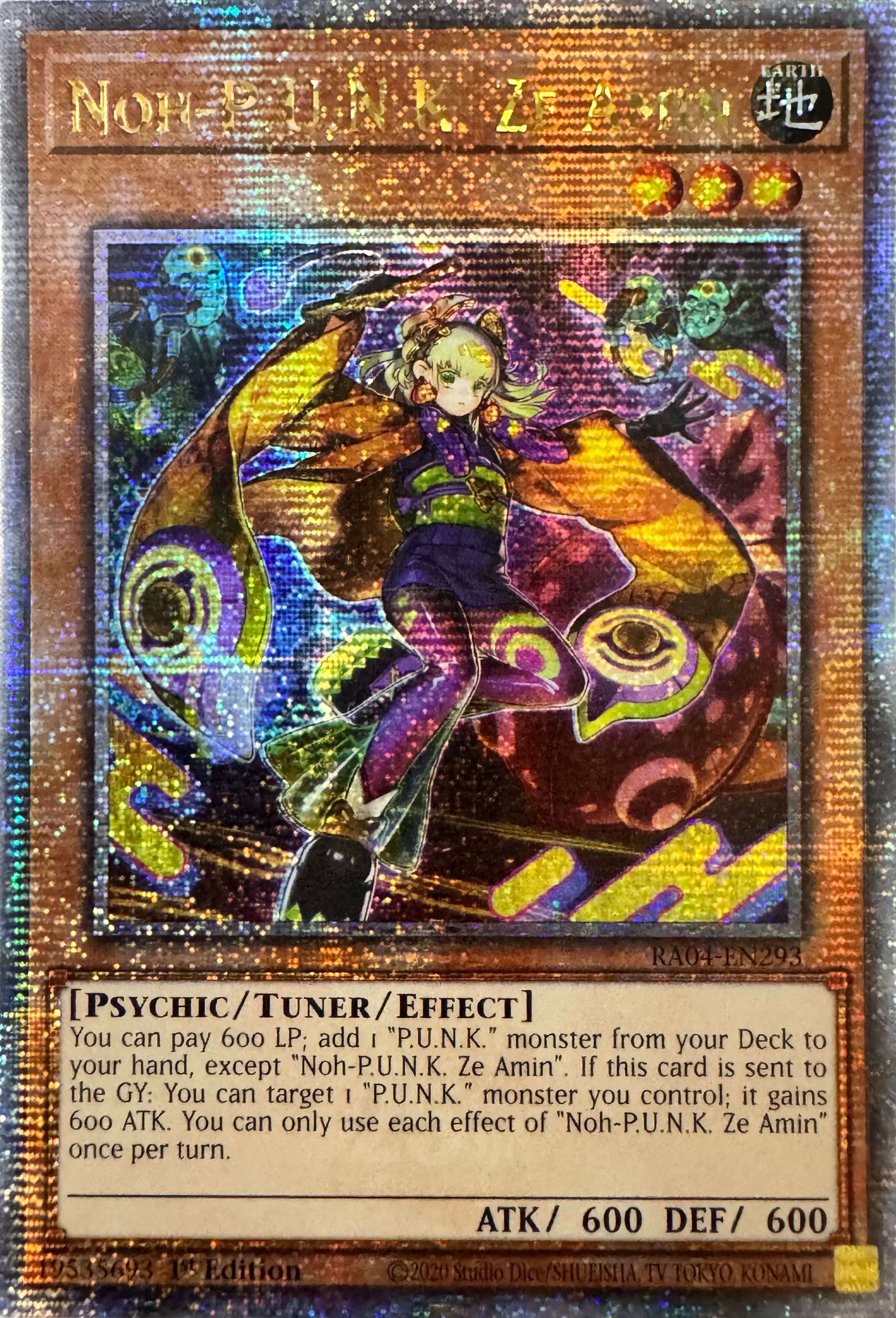 Yugioh! Noh-P.U.N.K Ze Amin Ra04-en293 1st Edition Quarter