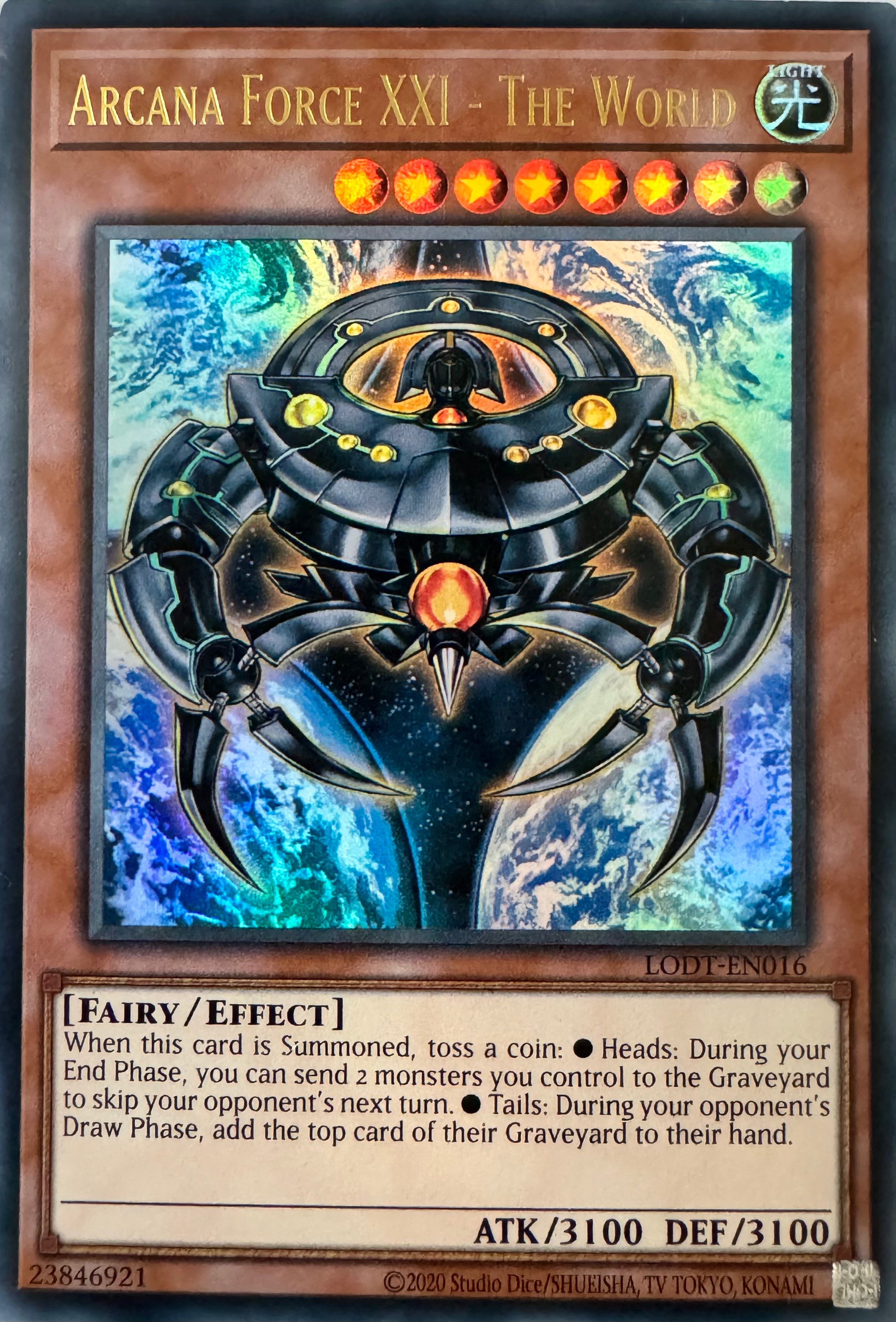Yugioh! Arcana Force XXI - The World Lodt-en016 Ultra