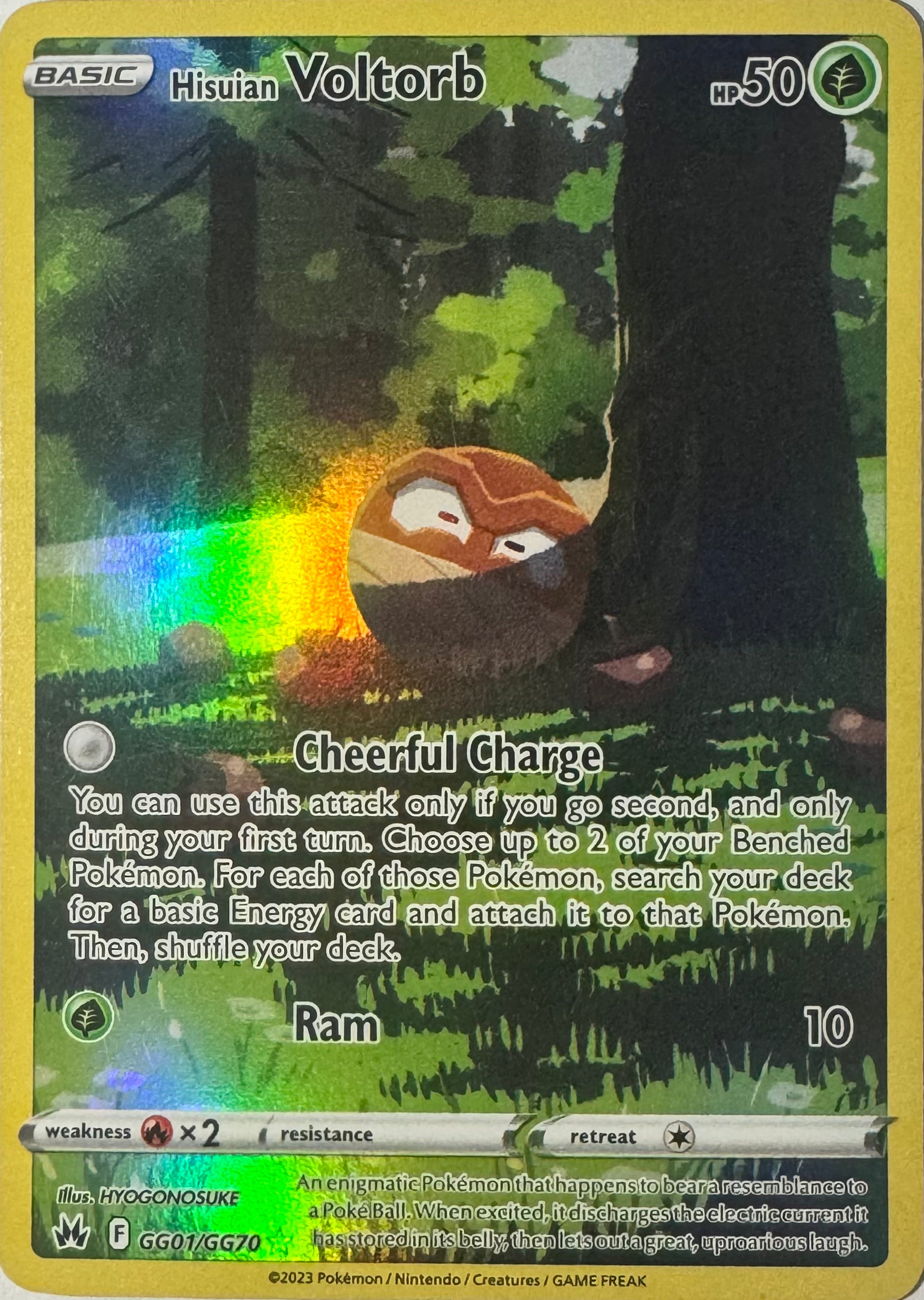 Pokemon Tcg Hisuian Voltorb Gg01/gg70