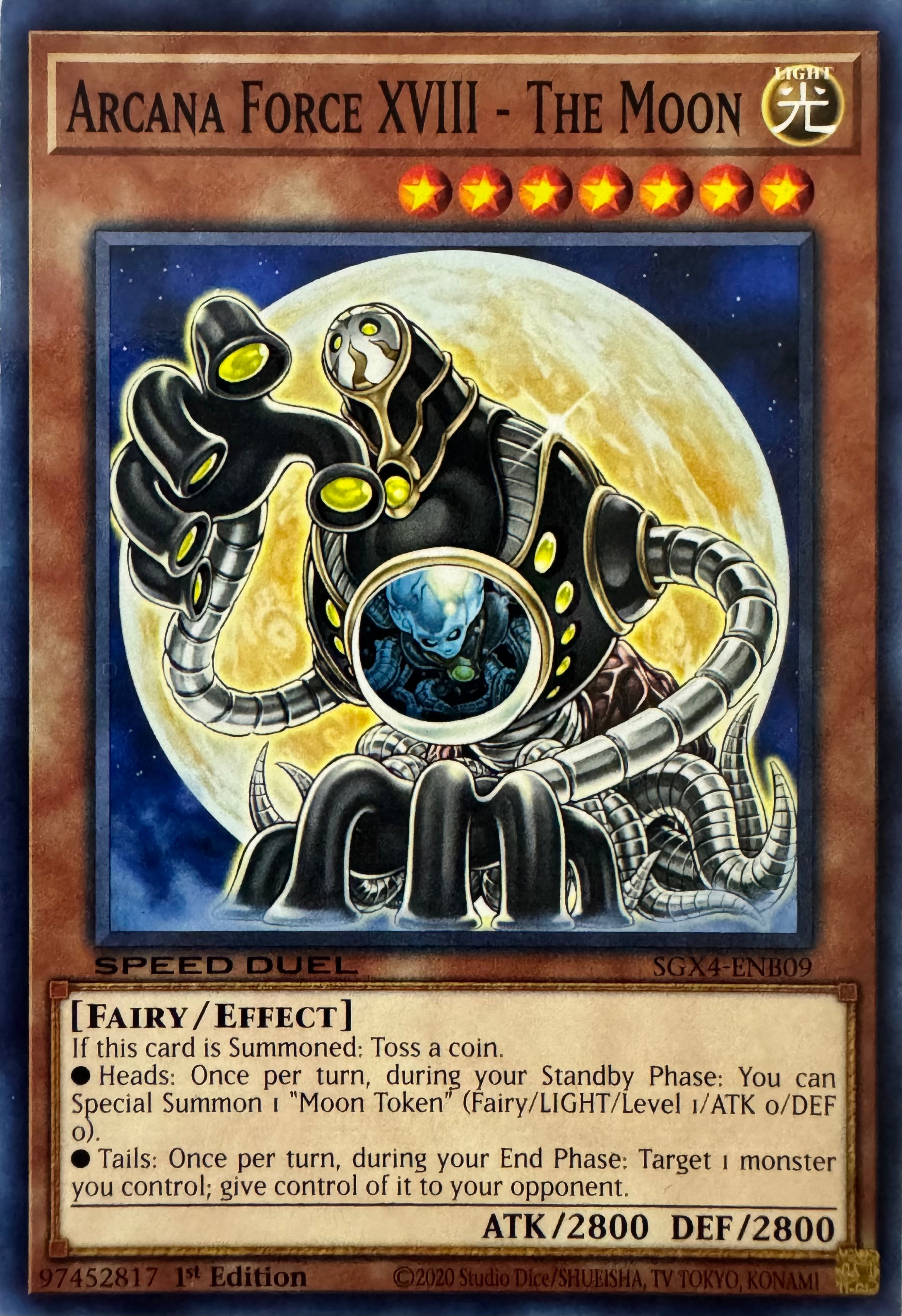Yugioh! Arcana Force XVIII - The Moon Sgx4-enb09 Speed Duel 1st Edition