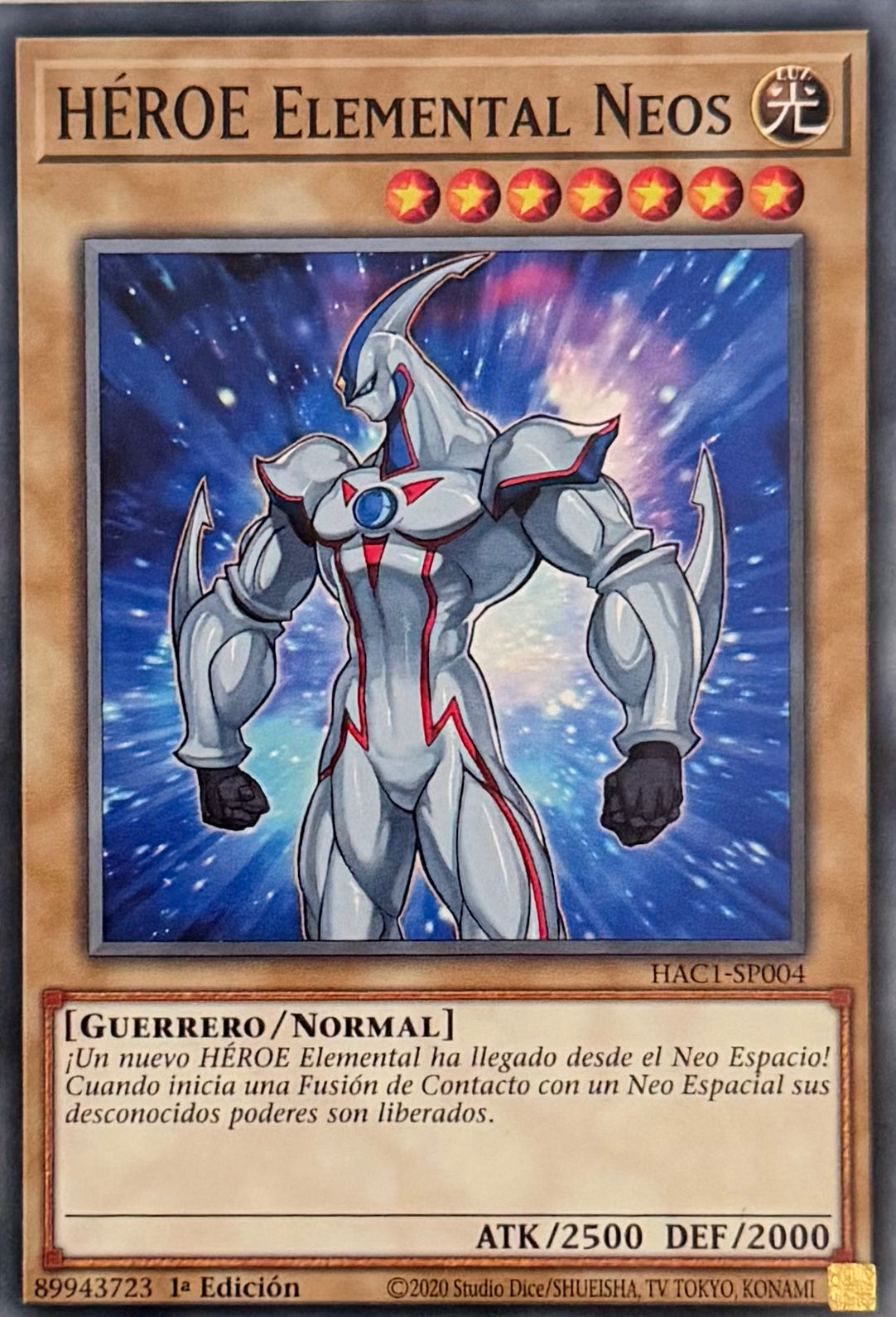 Yugioh! Héroe Elemental Neos HAC1-SP004