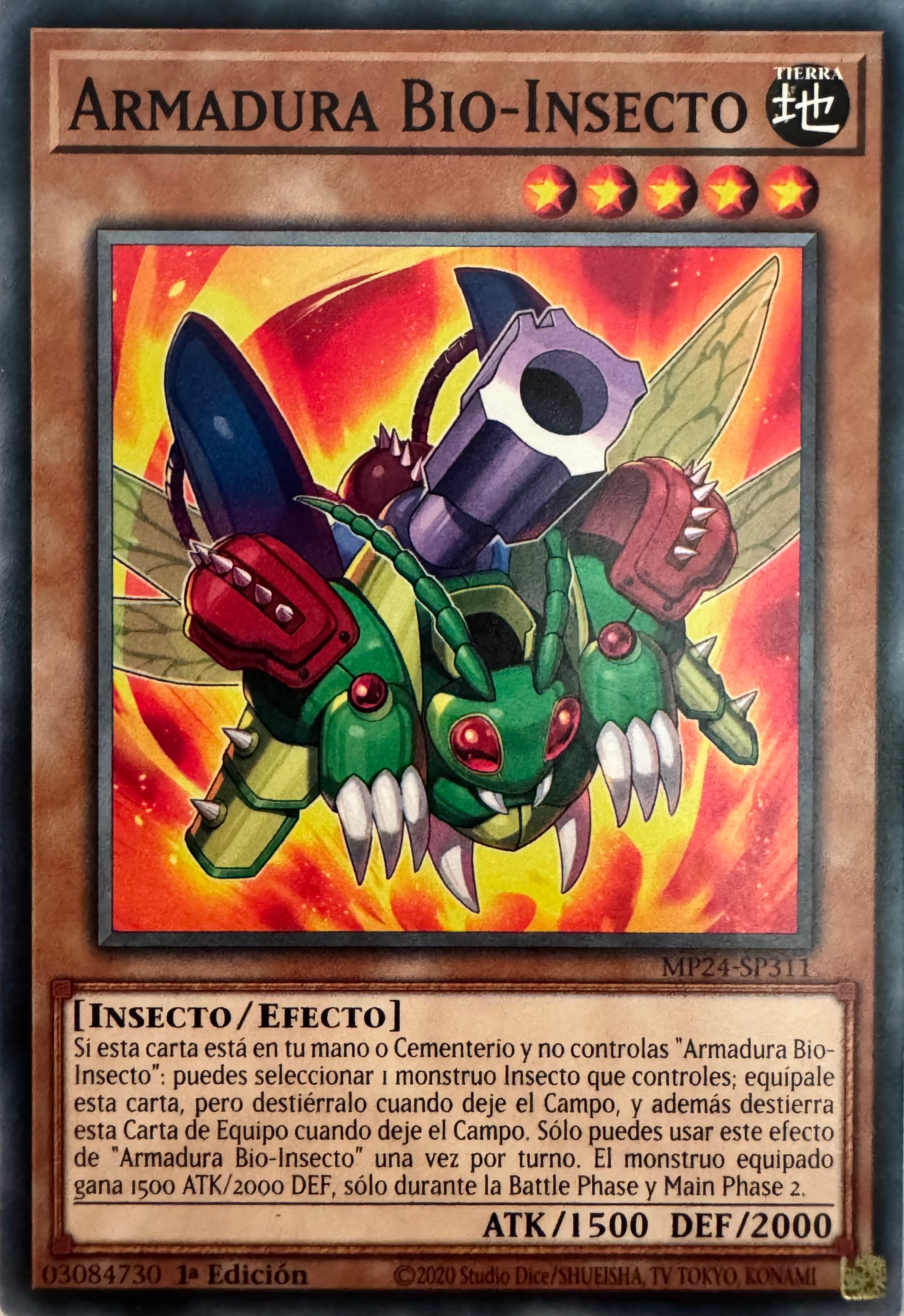 Yugioh! Armadura Bio-Insecto Mp24-sp311 1a Edición