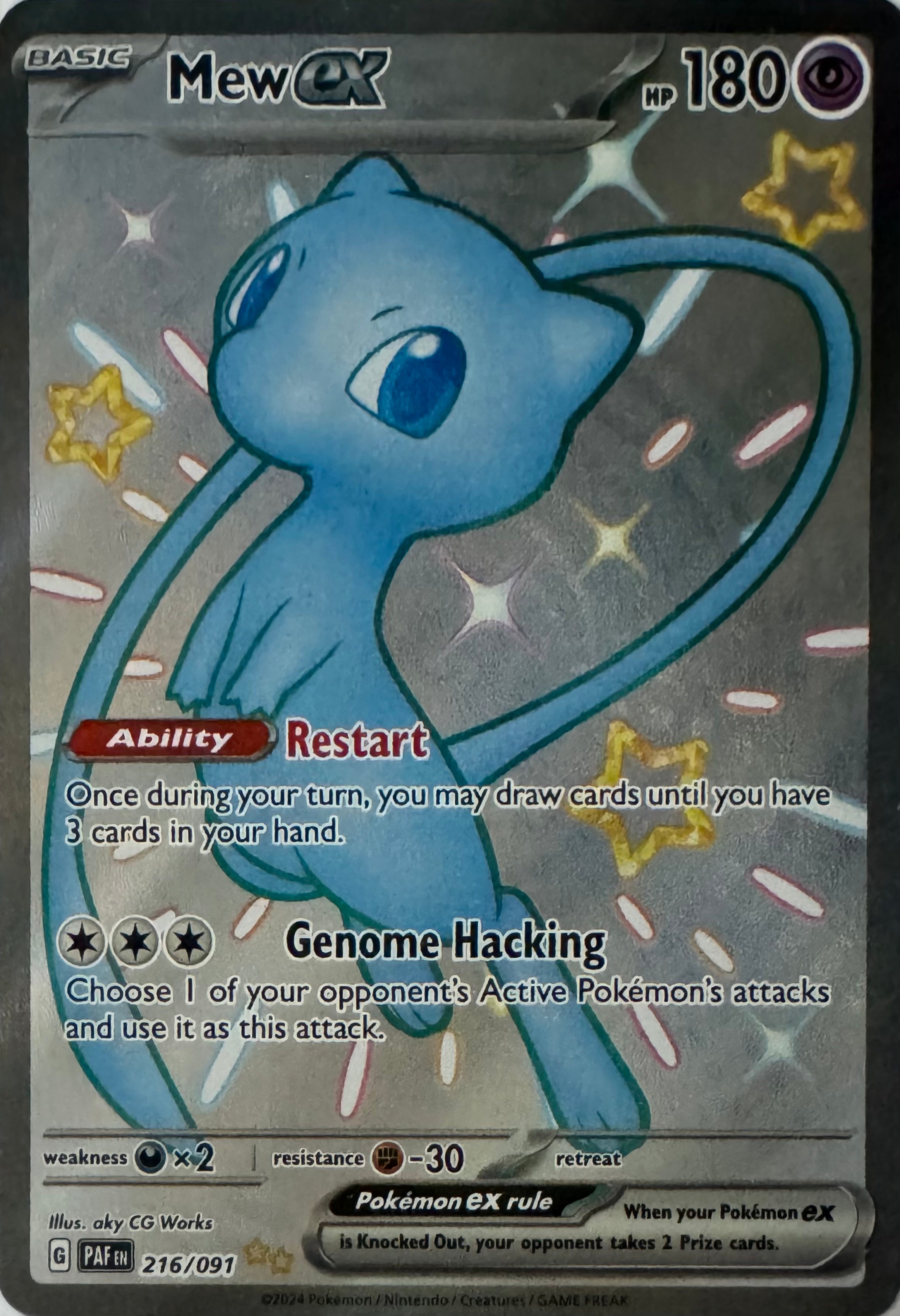 Pokemon Tcg Mew Ex 216/091 Full Art (Shiny)
