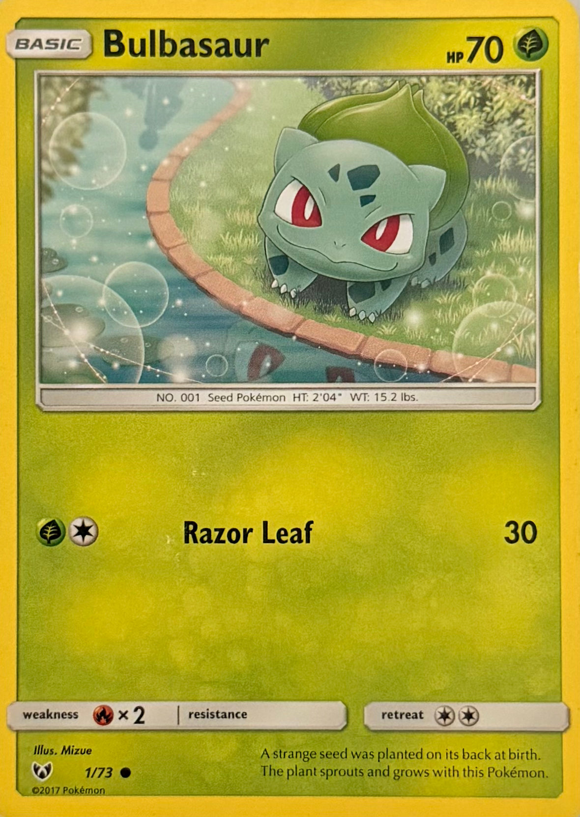 Pokemon Tcg Bulbasaur 1/73