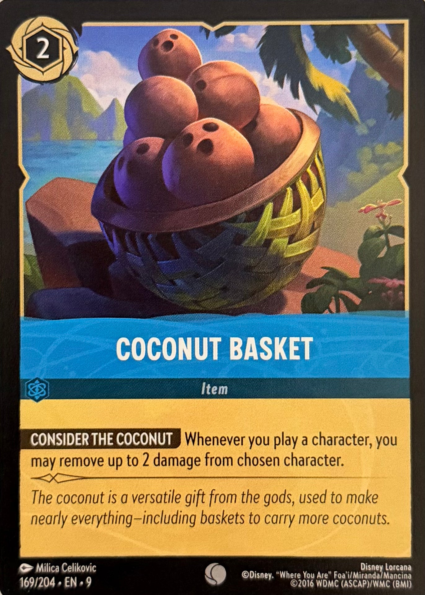 Disney Lorcana Coconut Basket 169/204