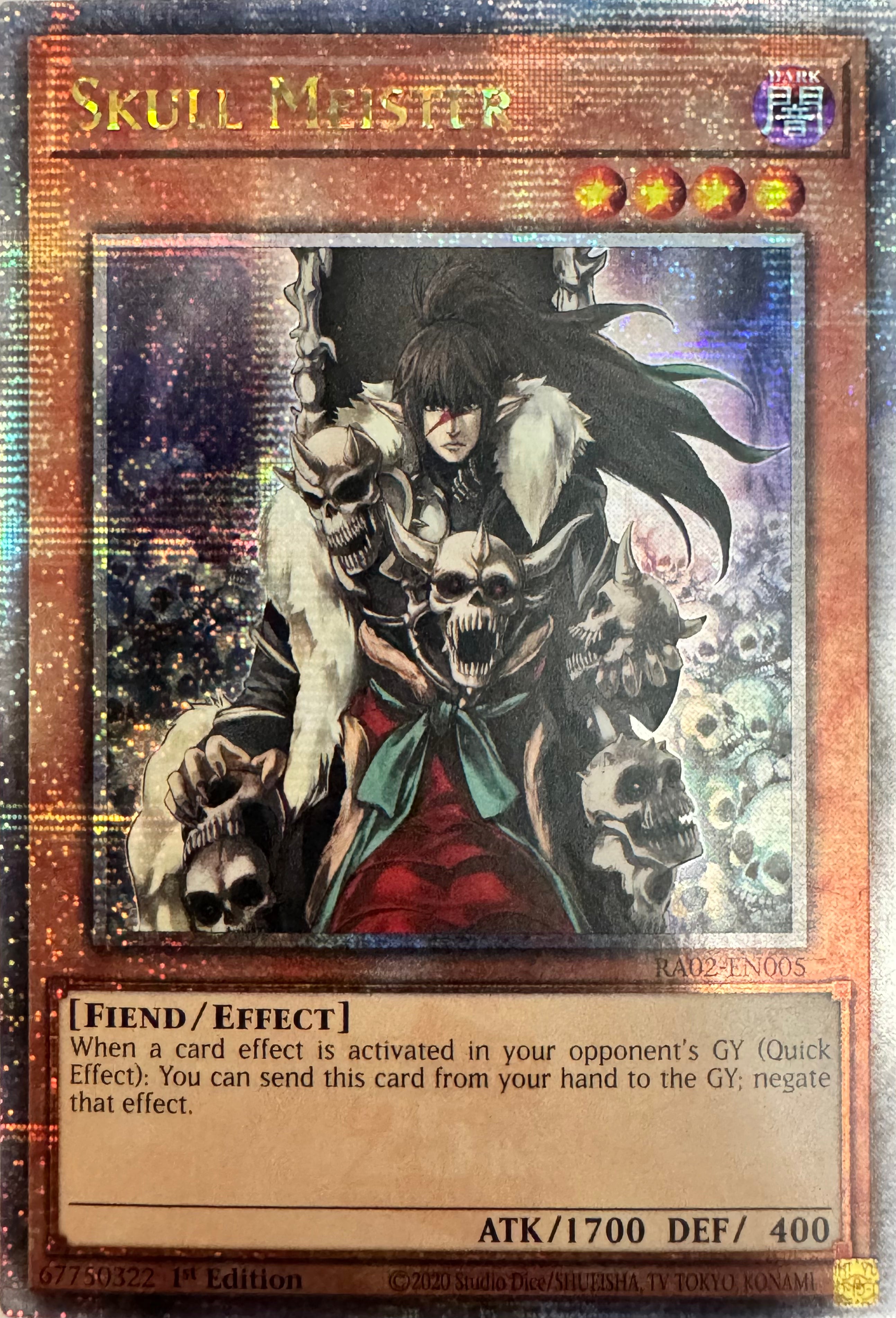 Yugioh! Skull Meister Ra02-en005 1st Edition Quarter
