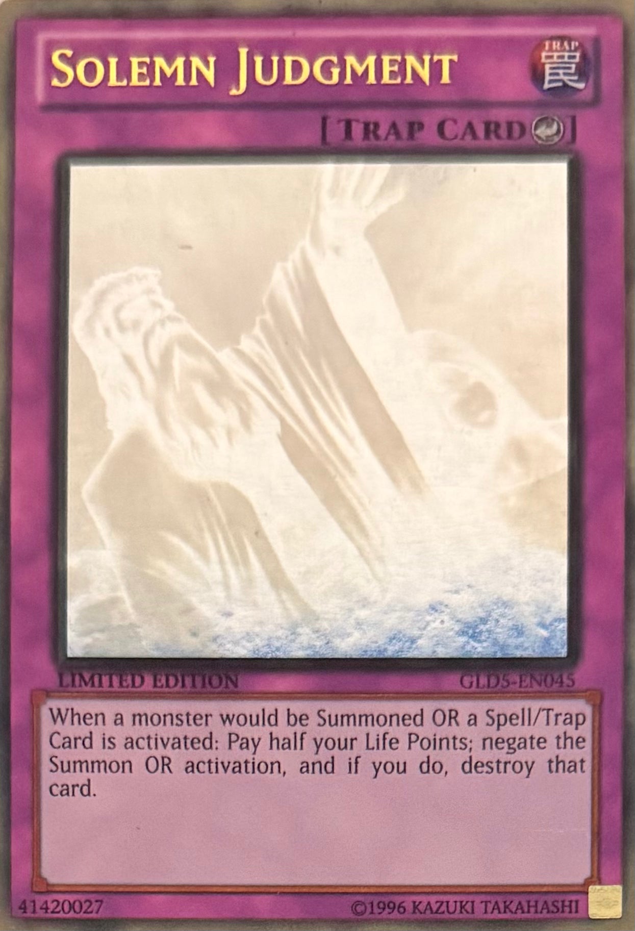 Yugioh! Solemn Judgment GLD5-EN045 Ghost