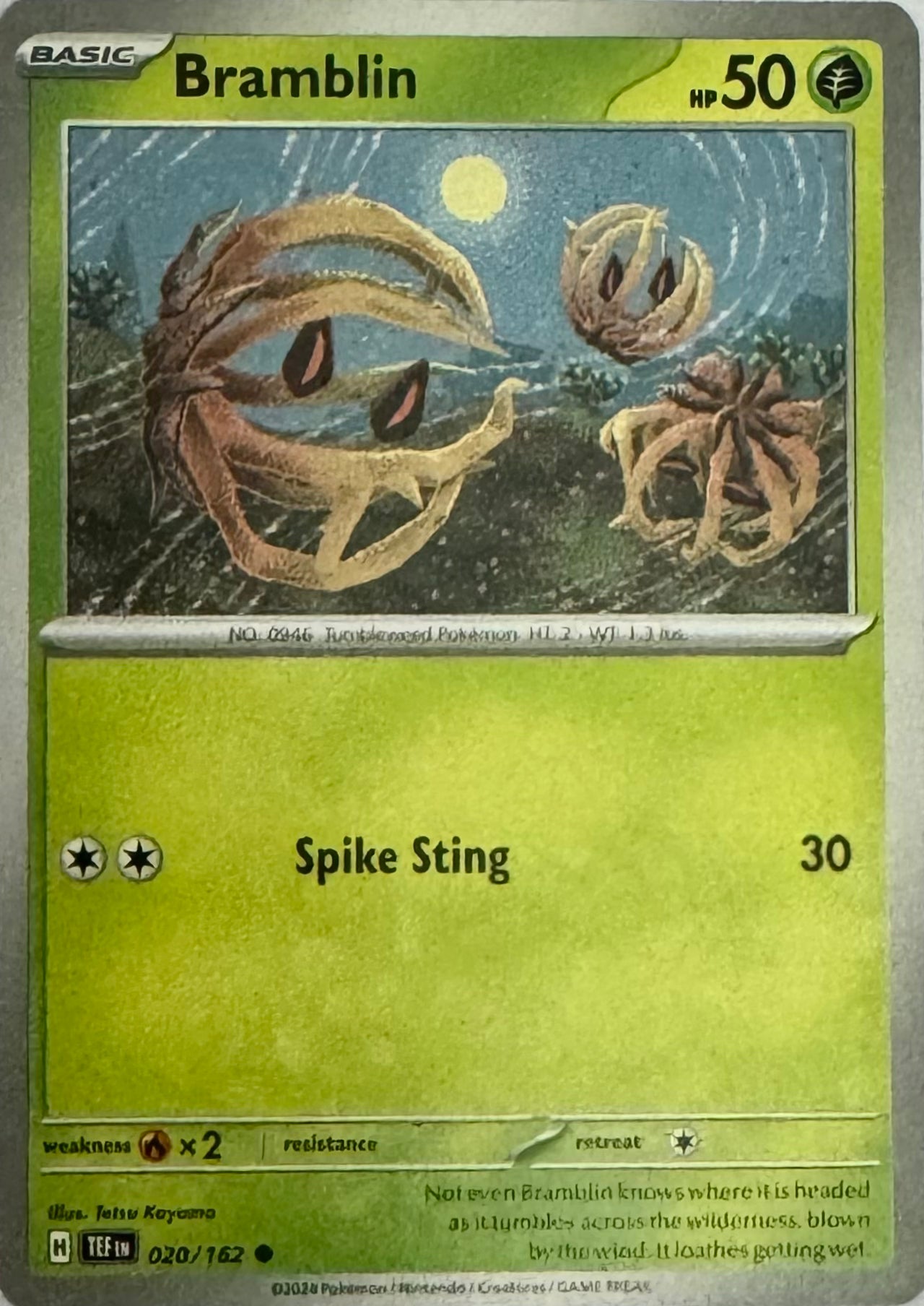 Pokemon Tcg Bramblin 020/162