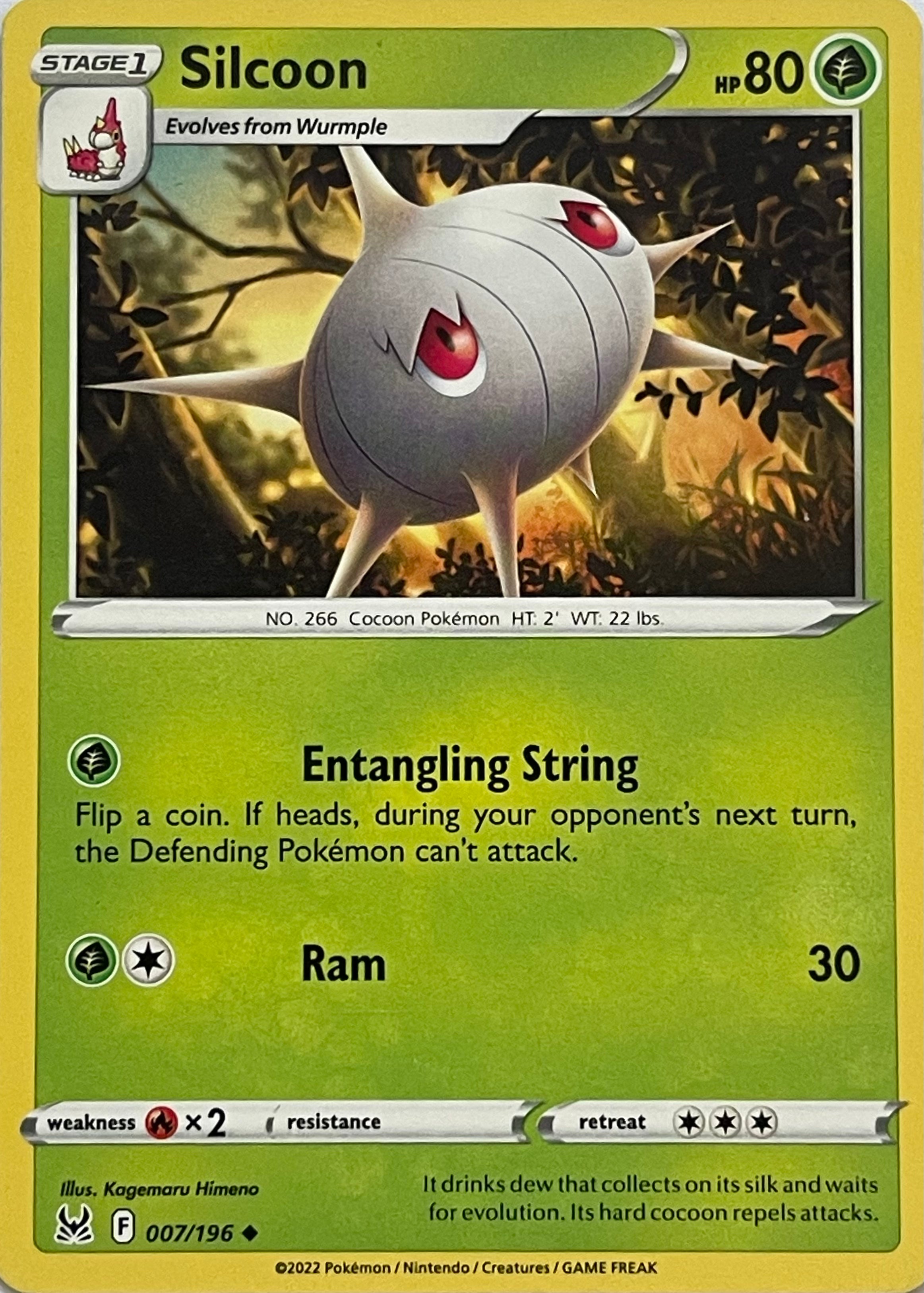 Pokemon Tcg Silcoon 007/196