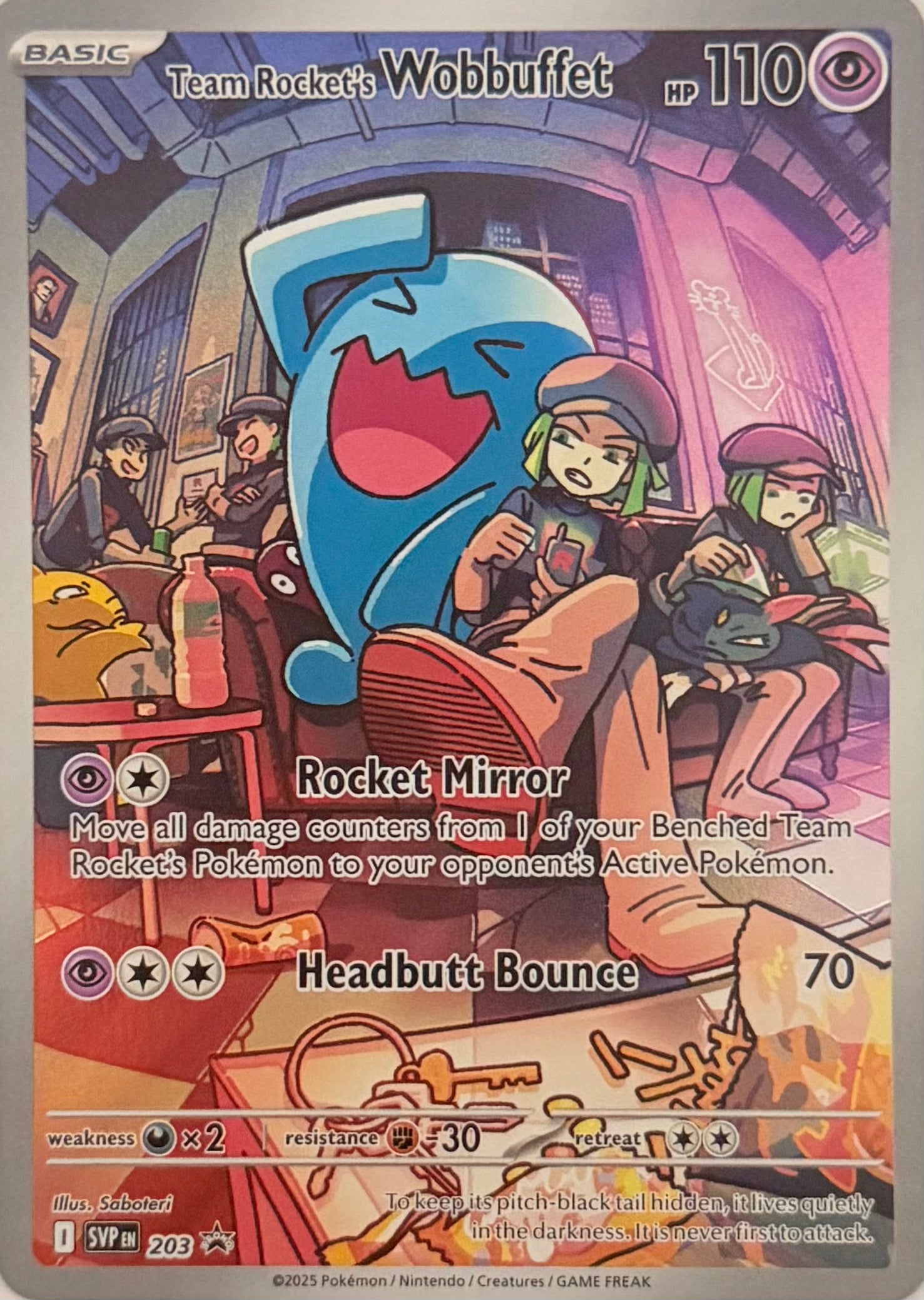 Pokemon Tcg Team Rocket’s Wobbuffet 203