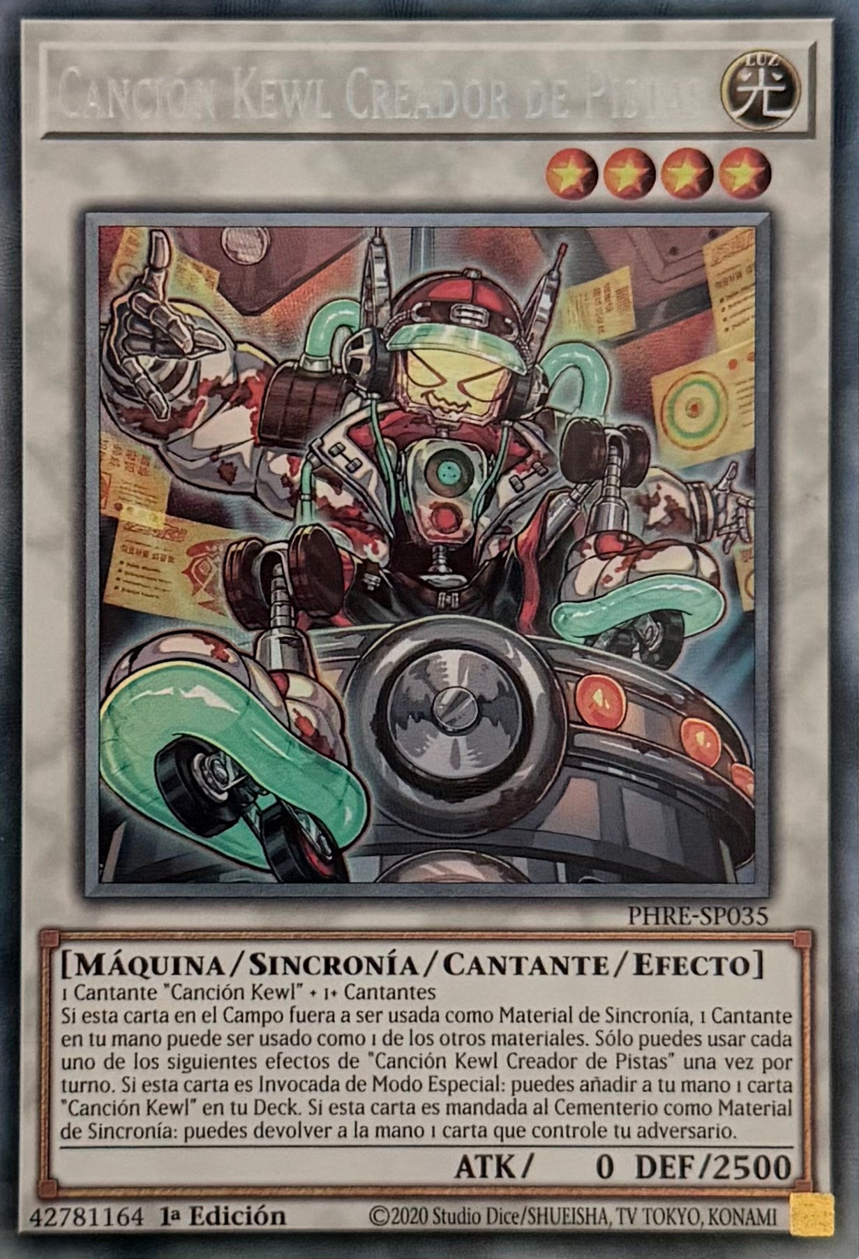 Yugioh! Canción Kewl Creador De Pistas PHRE-SP035 Collector