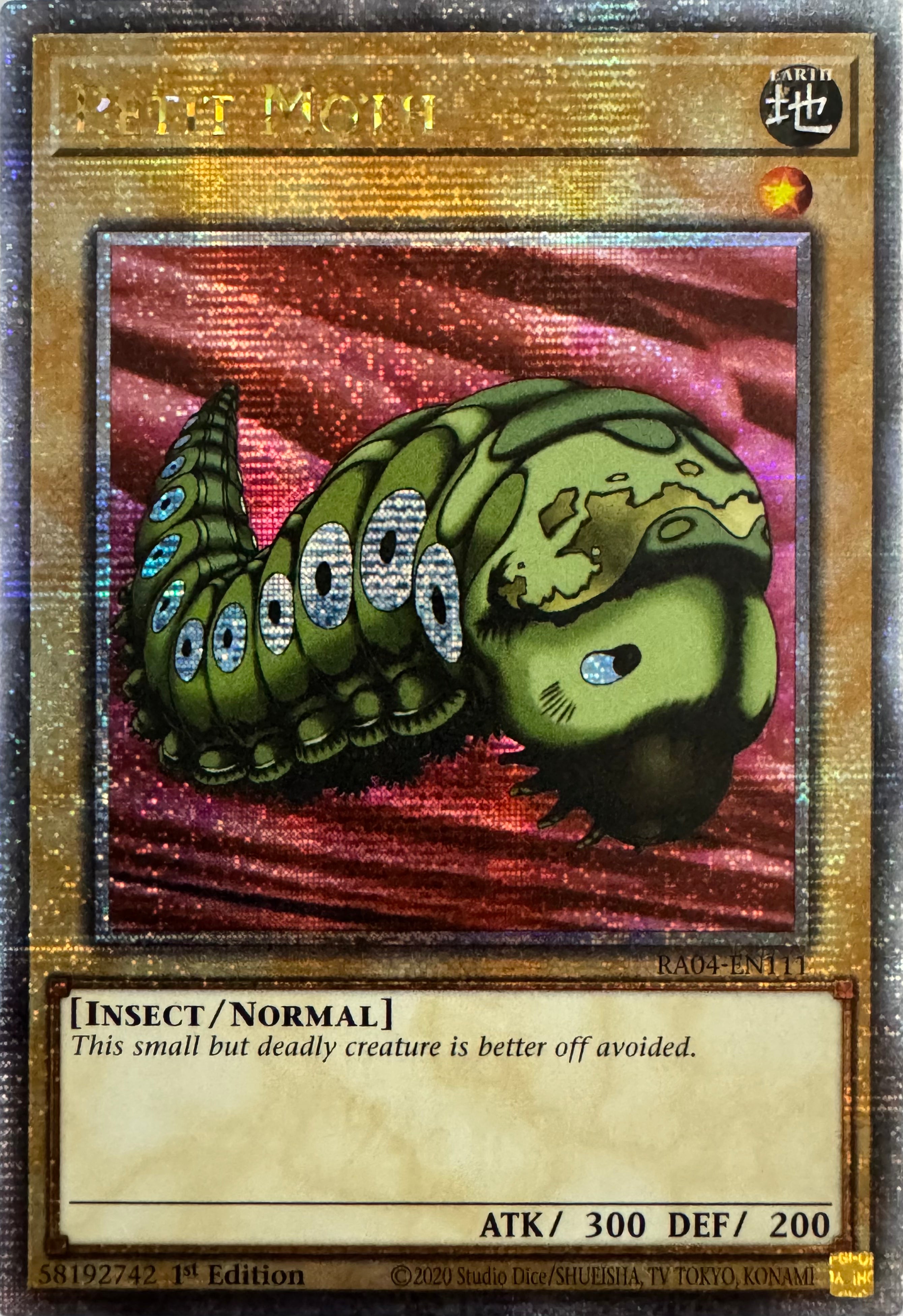Yugioh! Petit Moth Ra04-en111 1st Edition Quarter