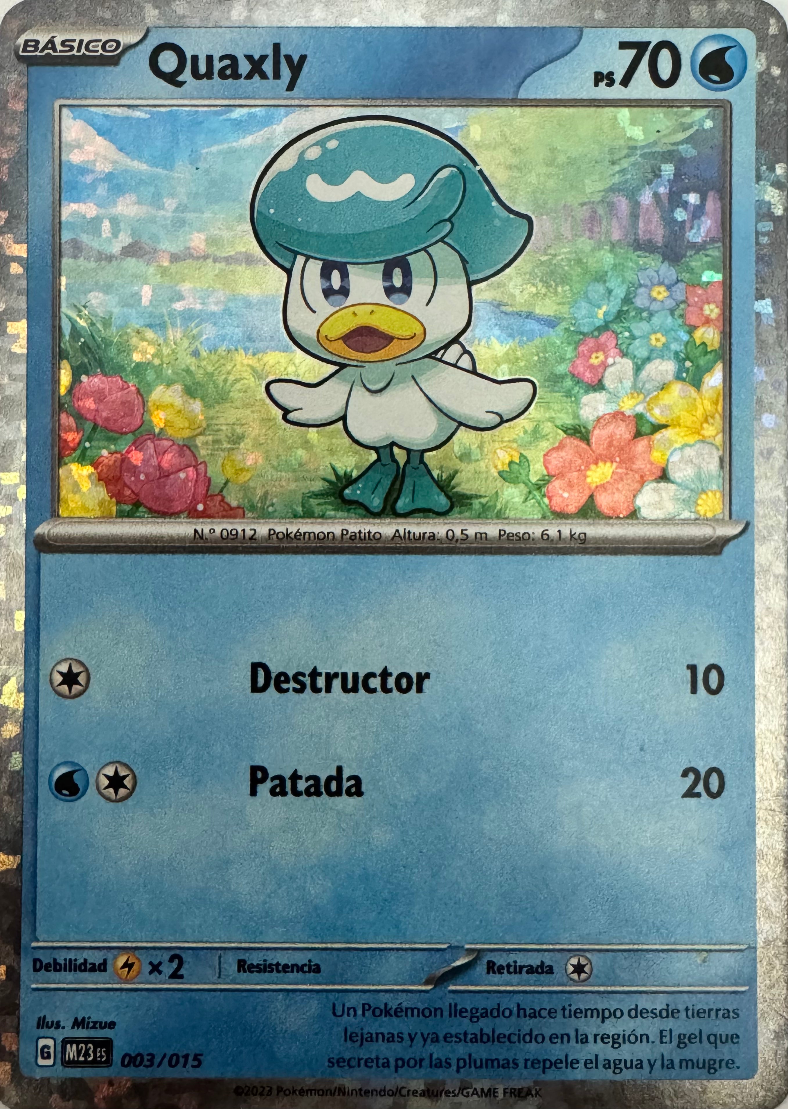 Pokemon Tcg Quaxly 003/015 Holo (Promo)(Español)