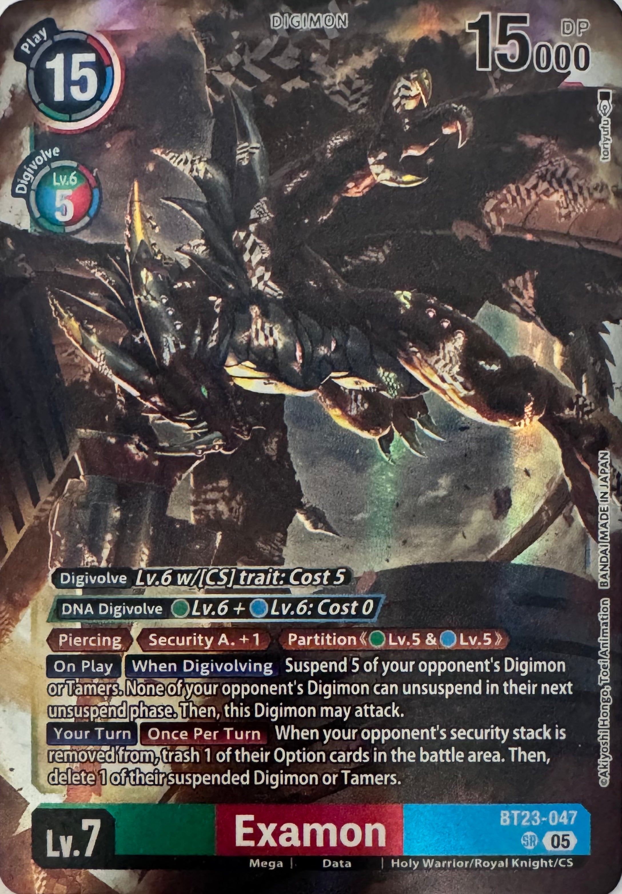 Digimon Tcg Examon Bt23-047 Sr Foil