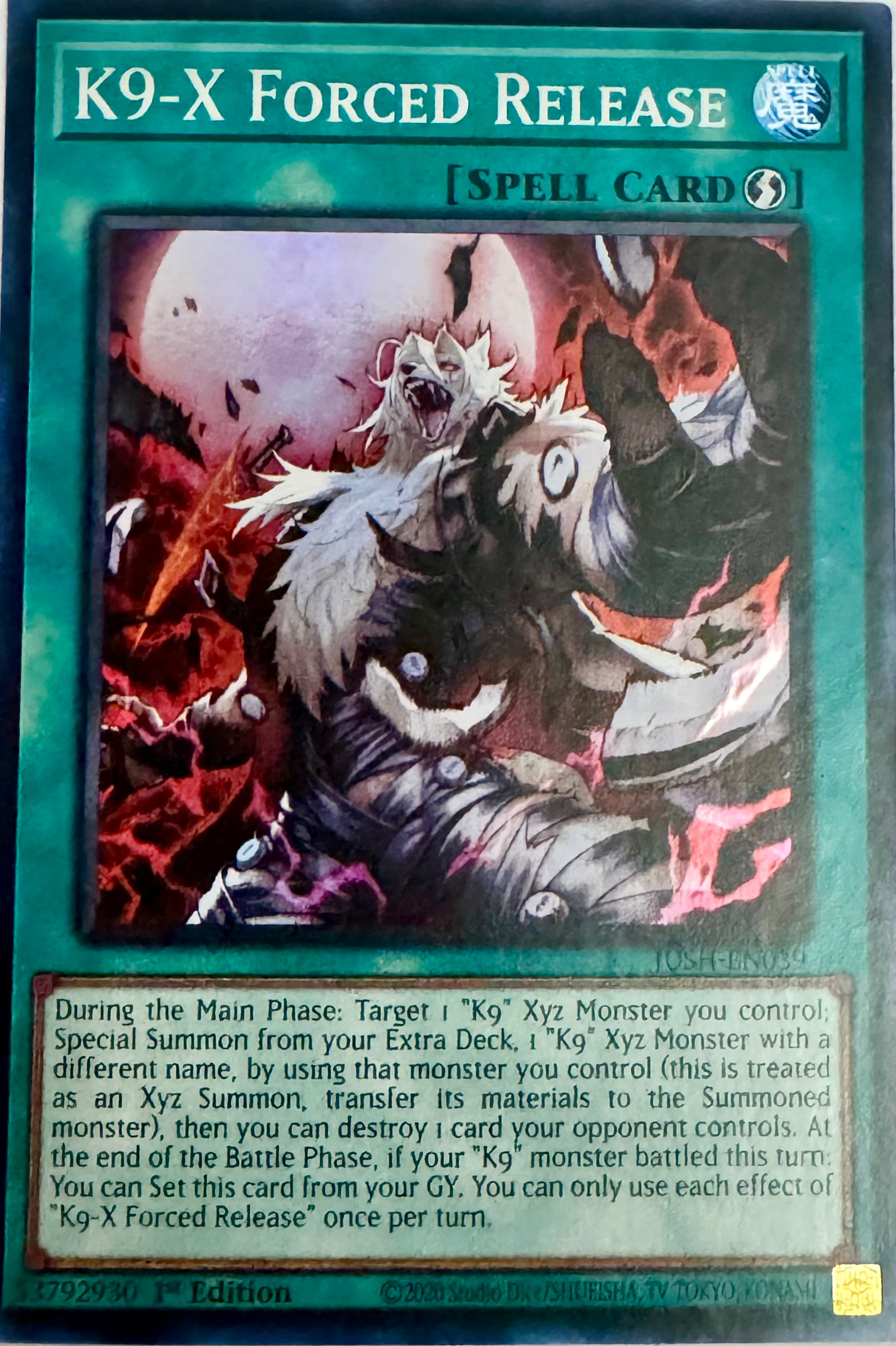 K9-X Forced Release JUSH-EN039 Super Rare