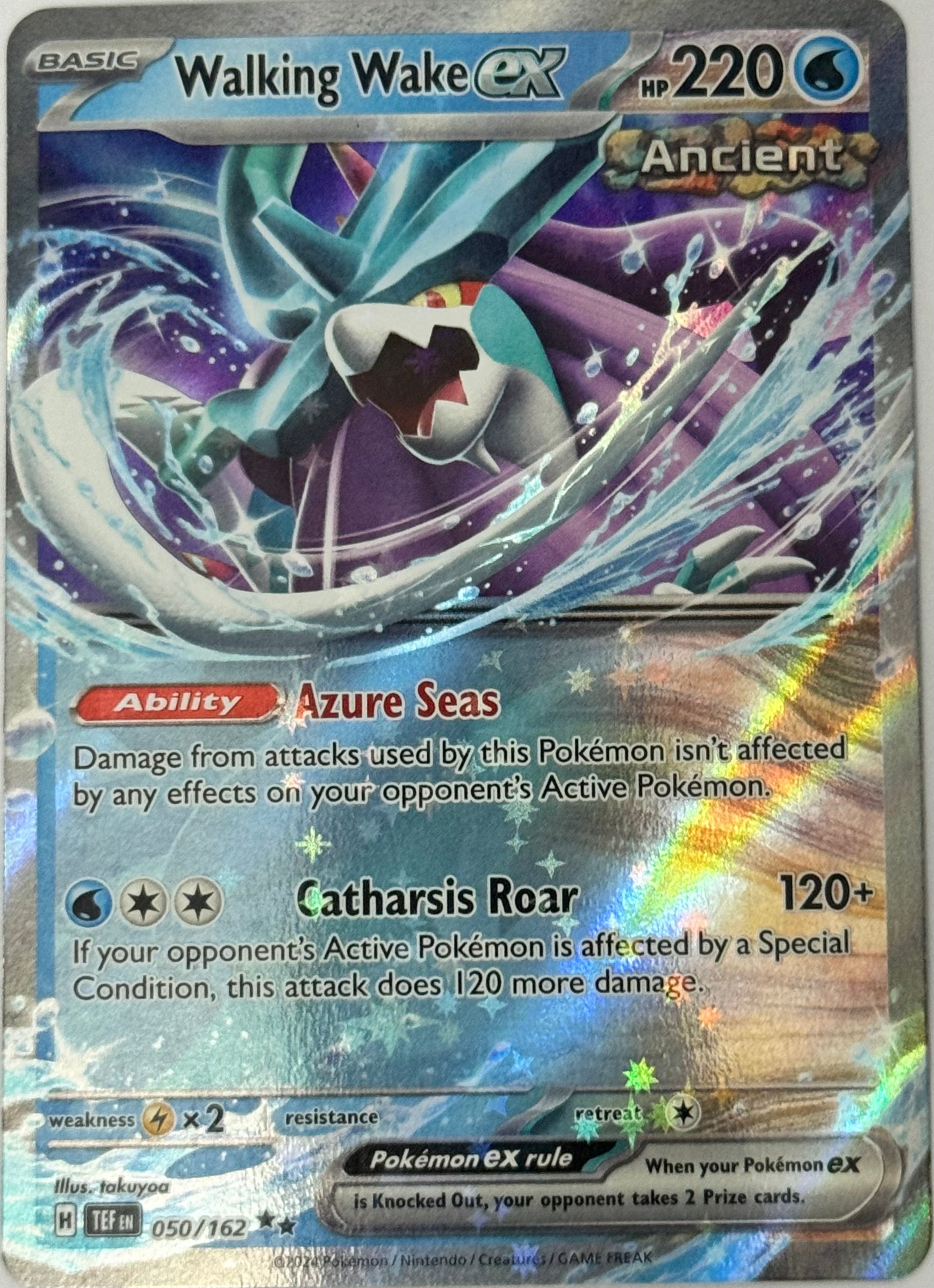 Pokemon Tcg Walking Wake EX 050/162