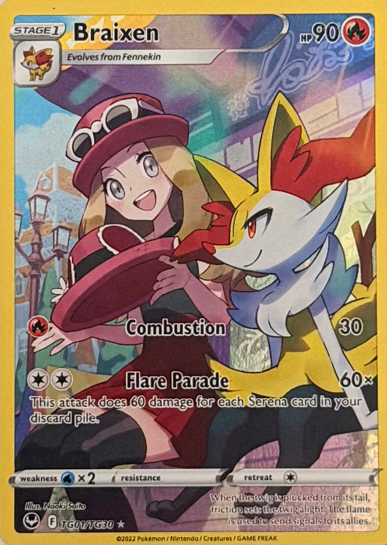 Pokemon Tcg Braixen TG01/TG30