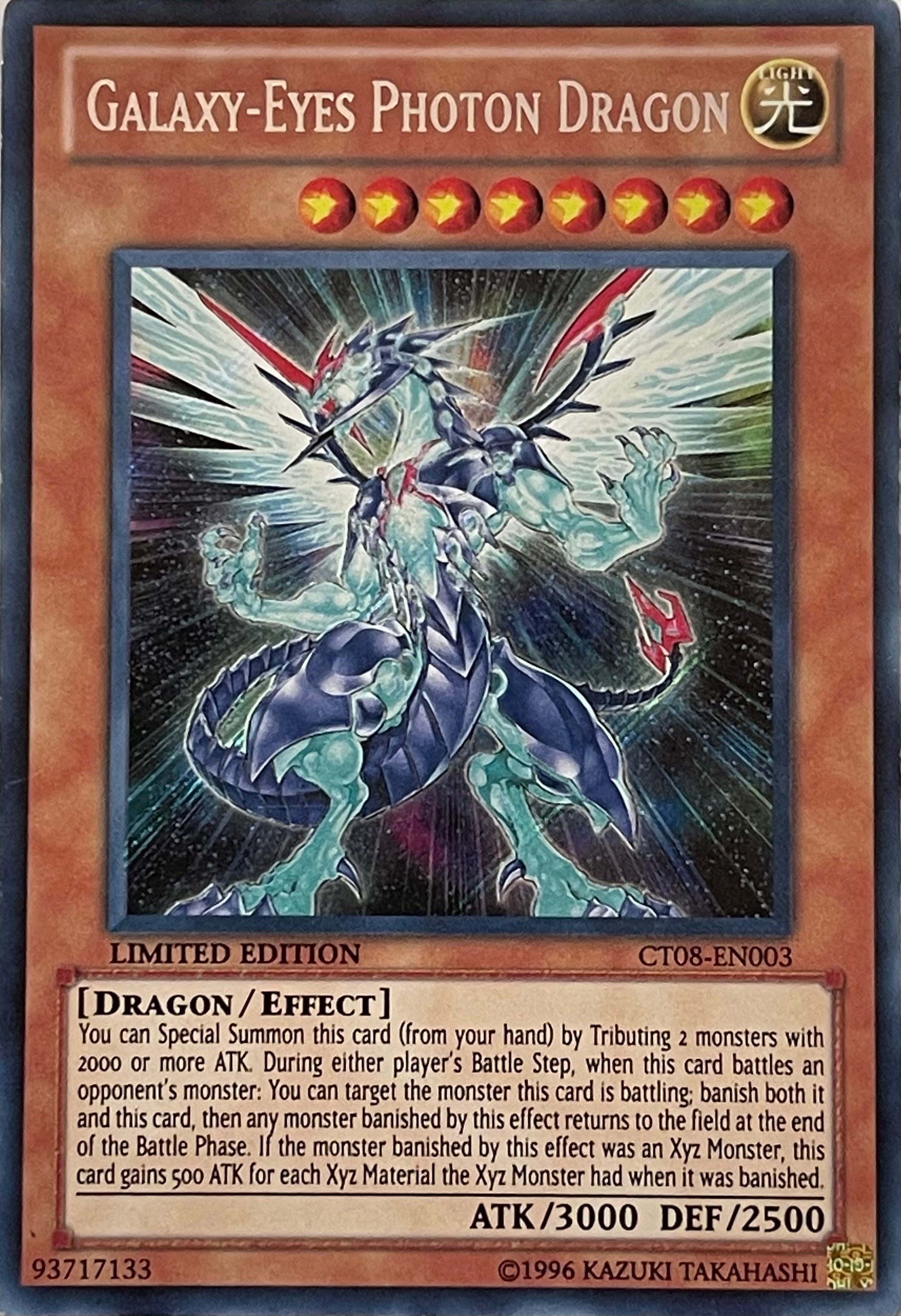 Yugioh! Galaxy-Eyes Photon Dragon CT08-EN003 Limited Edition Secret