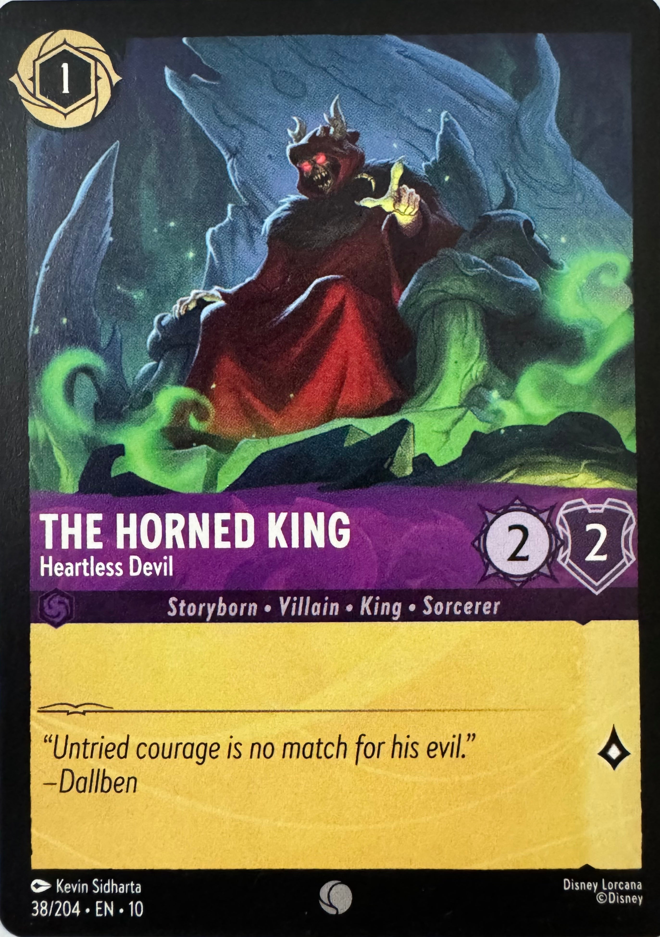 Disney Lorcana The Horned King 38/204