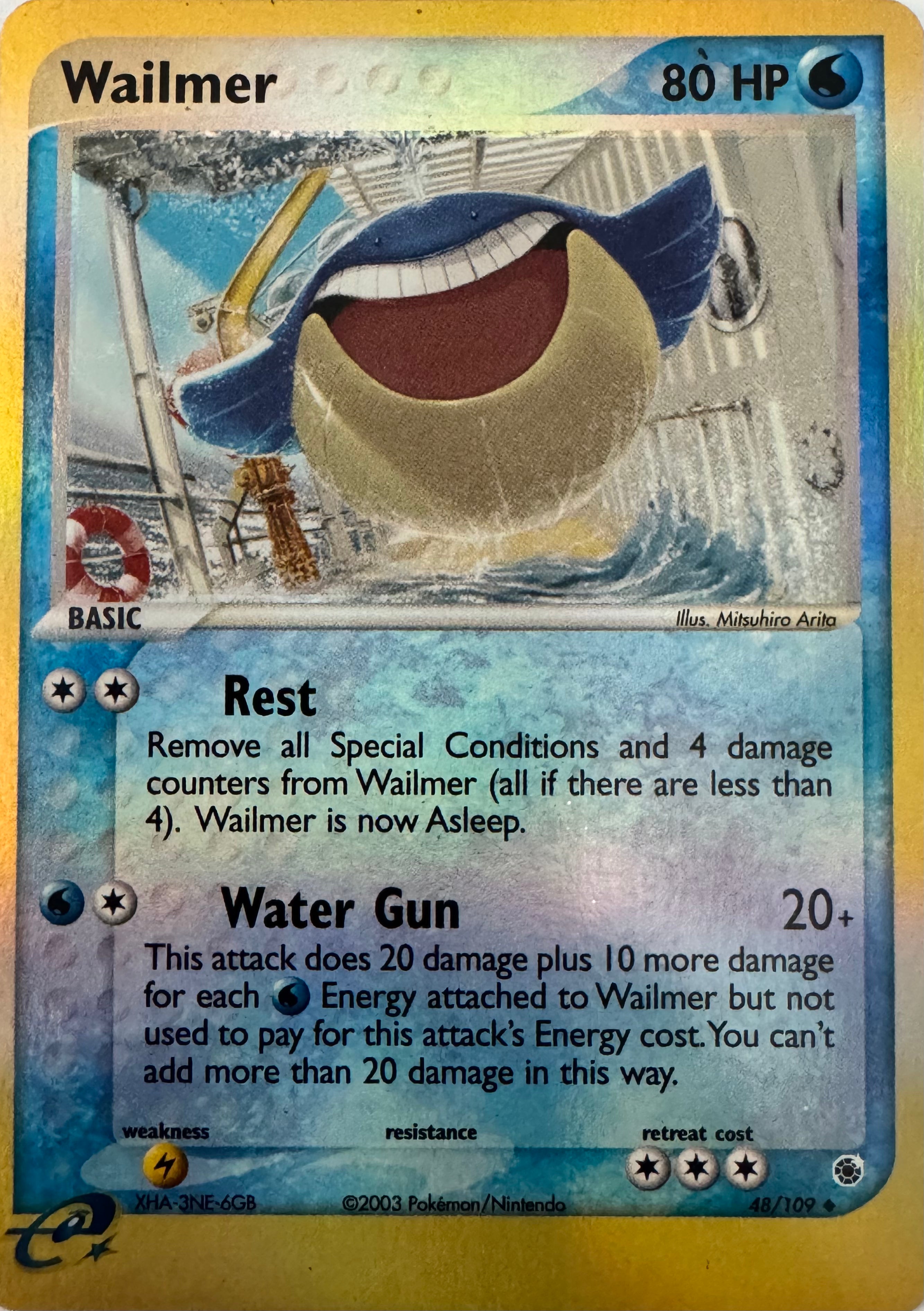 Pokemon Tcg Wailmer 48/109 Reverse