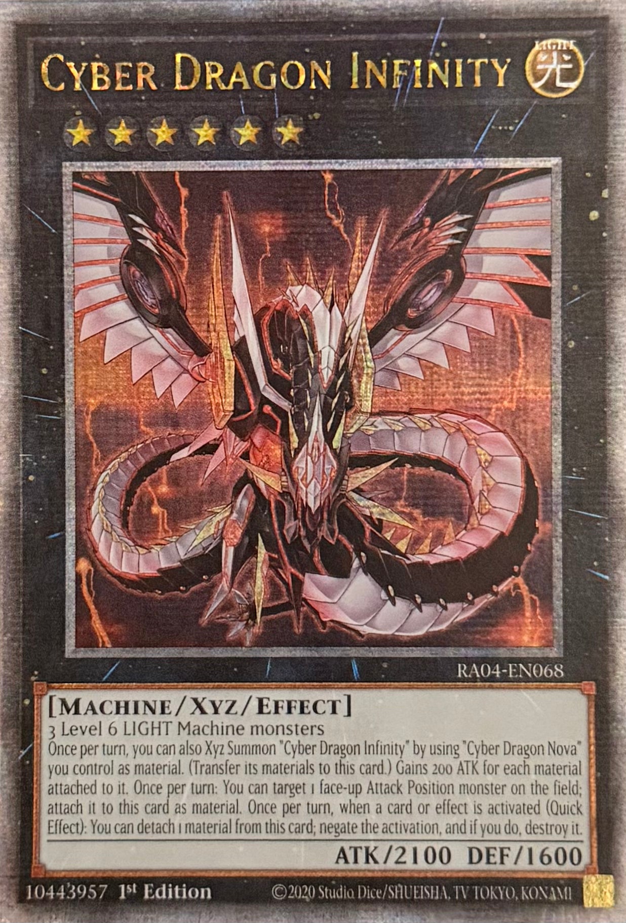 Yugioh! Cyber Dragon Infinity RA04-EN068 Quarter Century