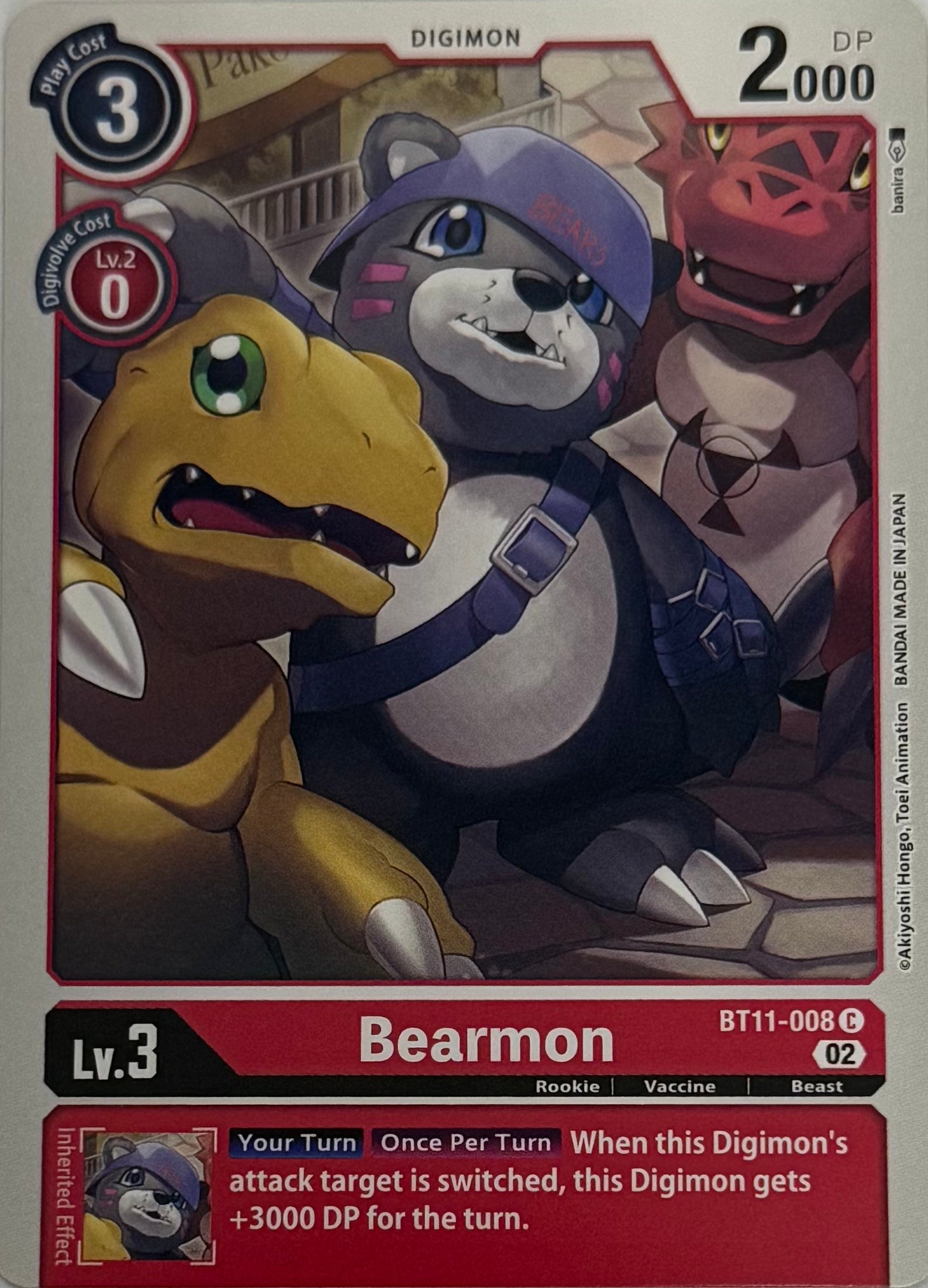 Digimon Tcg Bearmon Bt11-008