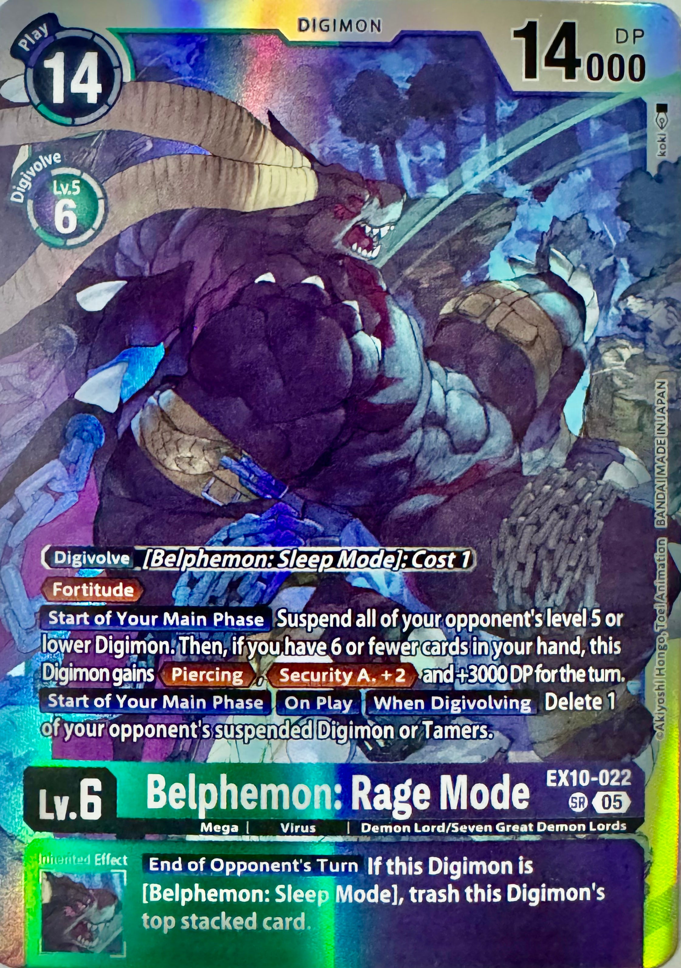 Digimon Tcg Belphemon: Rage Mode Ex10-022