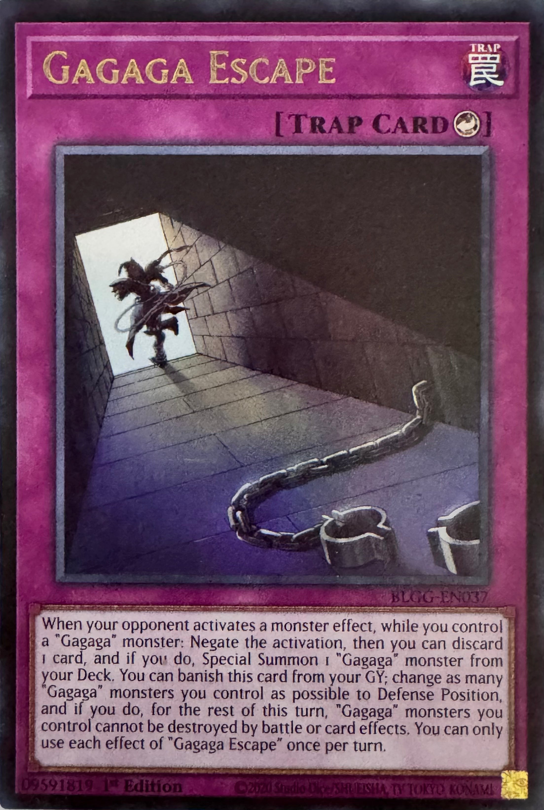 Yugioh! Gagaga Escape Blgg-en037 1st Edition Ultra